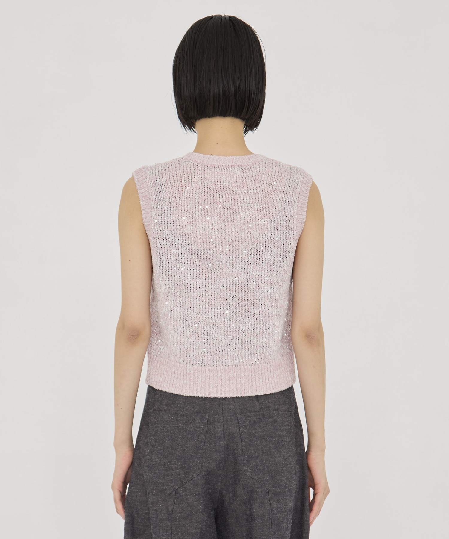 Lila Sequinned knit pullover AKIRANAKA