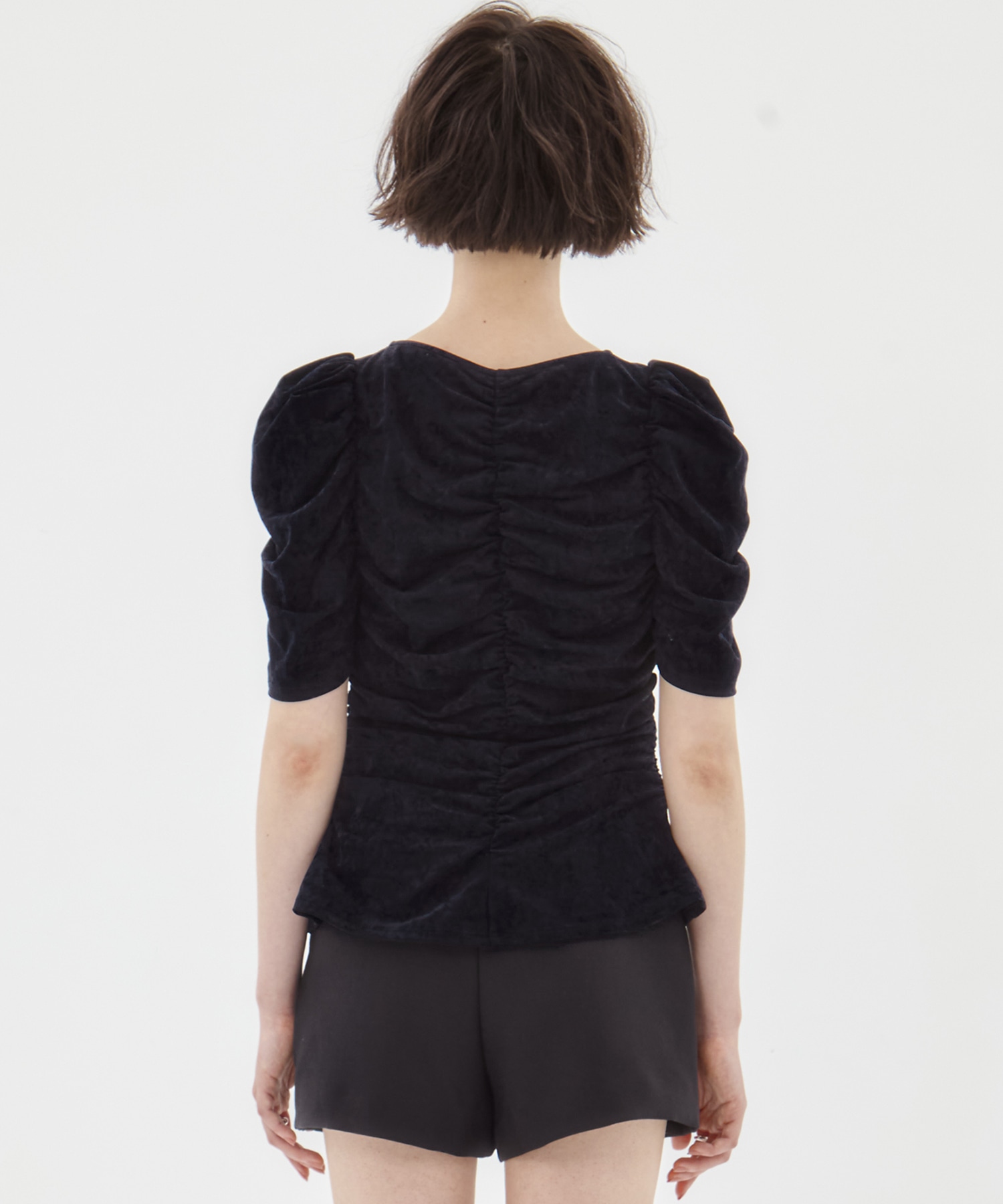 別注 VELOUR GATHERD TOP FETICO