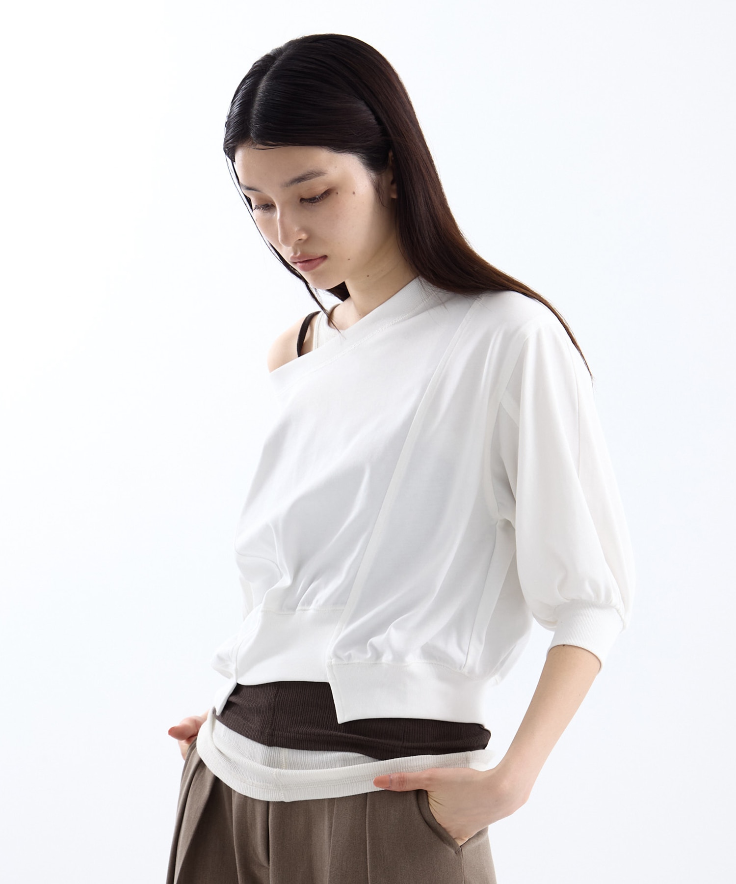 2WAY VOLUME SLEEVE TOPS STUDIOUS