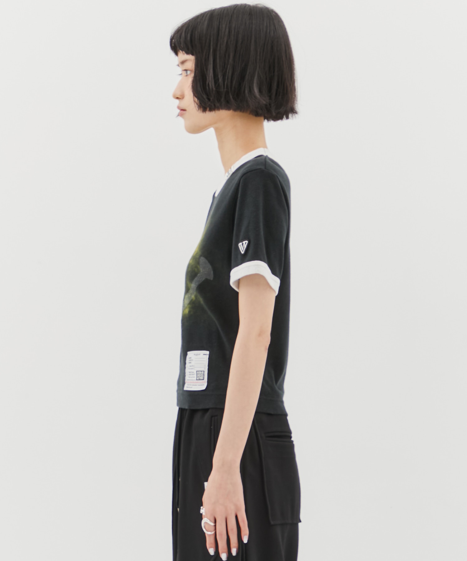 SMILY FACE PRINTED MINI TEE Maison MIHARA YASUHIRO