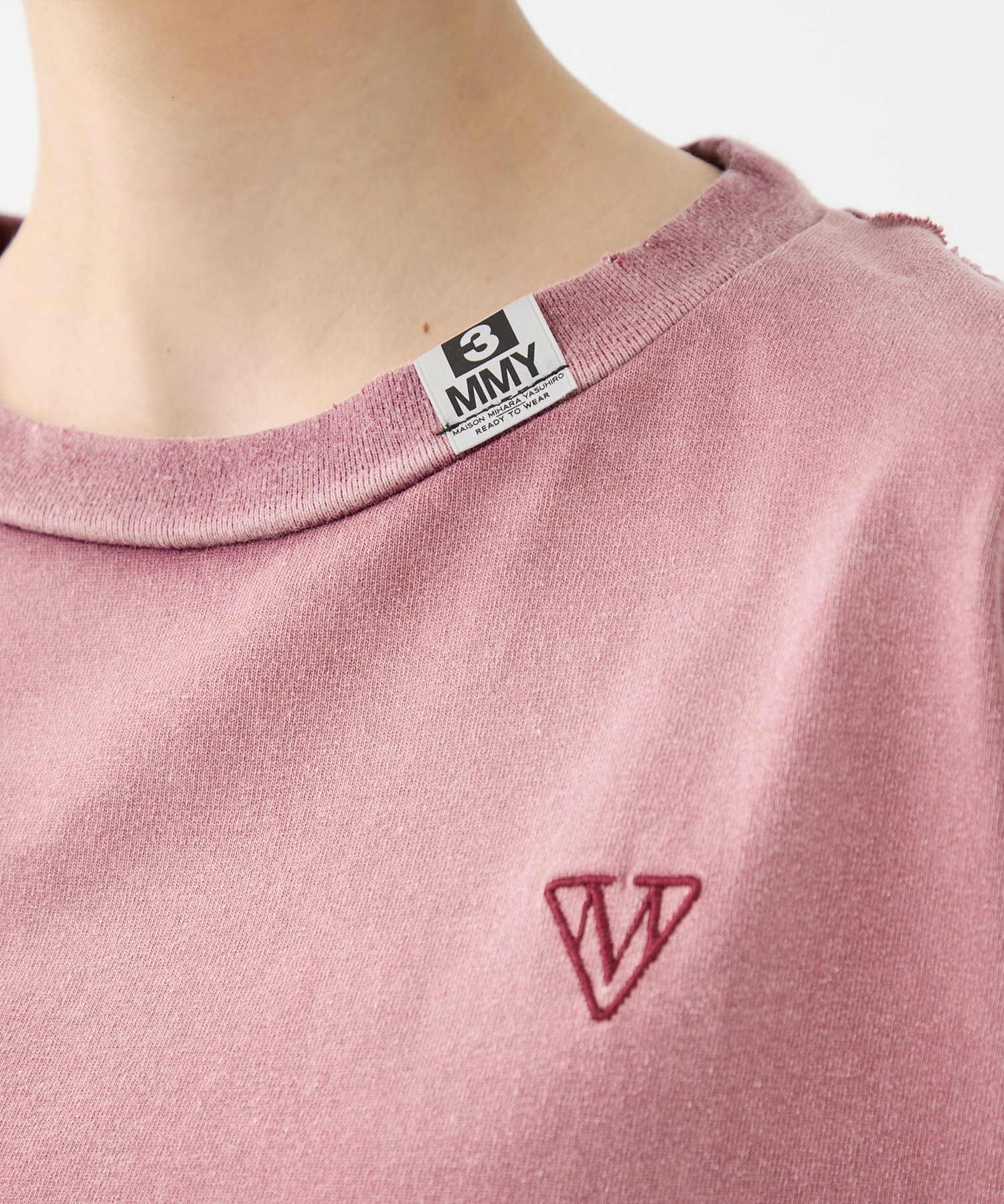 SUN FADED CROPPED TEE Maison MIHARA YASUHIRO
