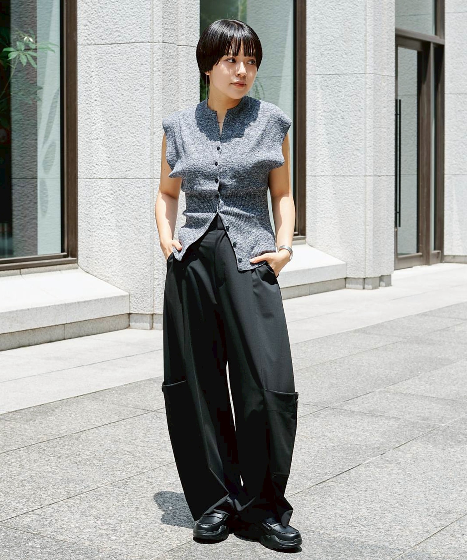 Barrel Leg Cargo Trousers STUDIOUS