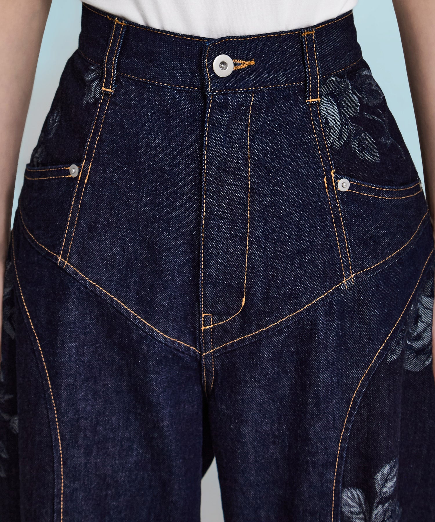 別注  ROSE DENIM PANTS FETICO