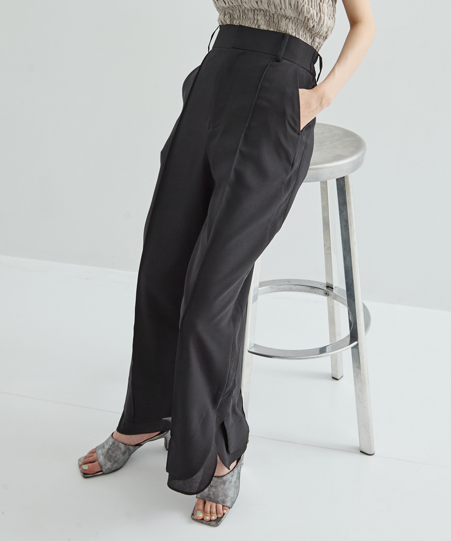Sheer Layered Trousers STUDIOUS