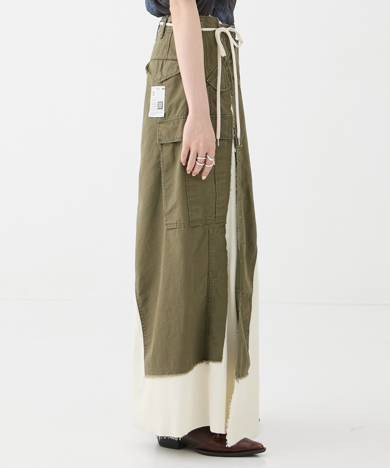CARGO PNTS PASTED SKIRT Maison MIHARA YASUHIRO