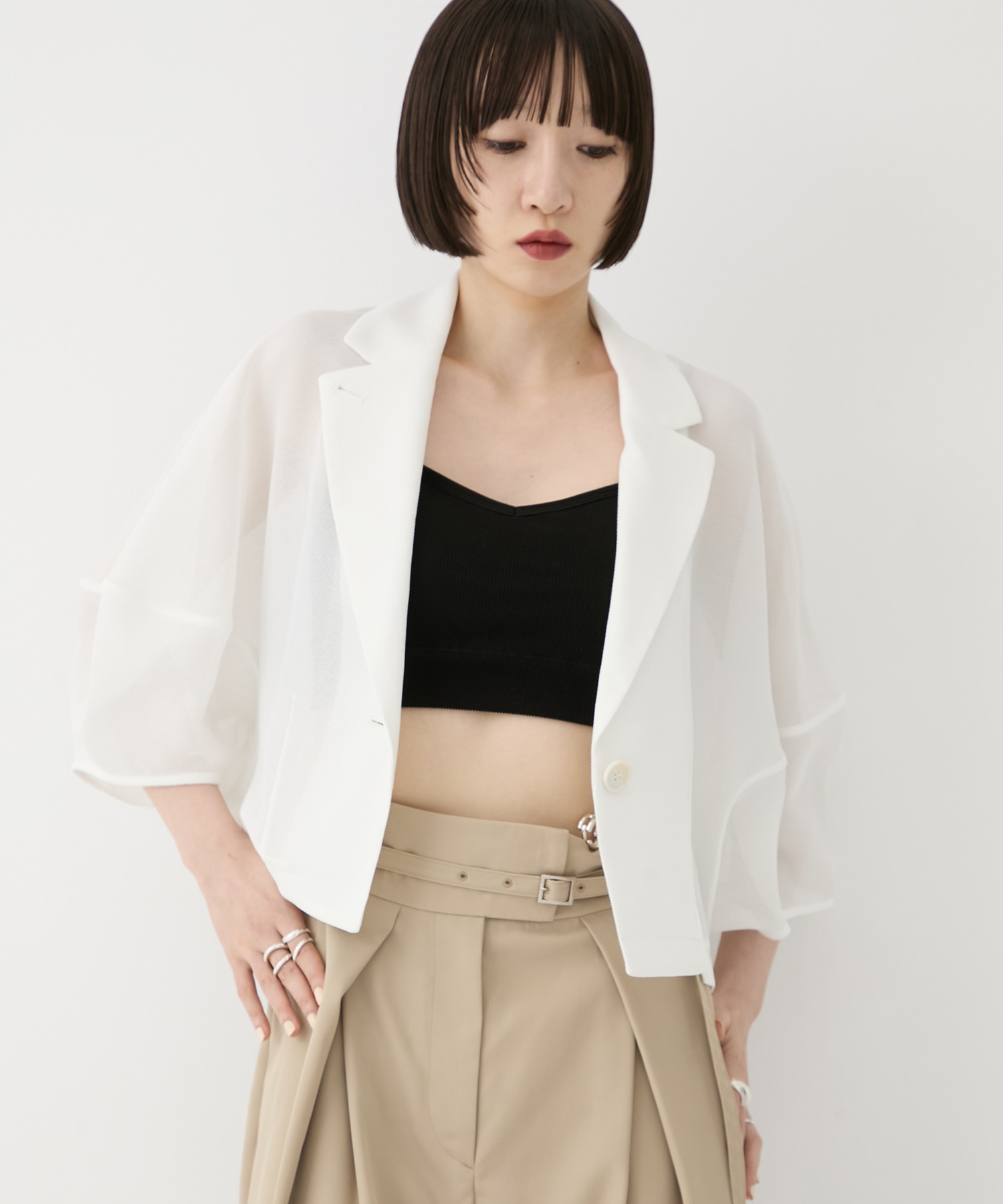 別注MESH LANTERN JACKET CLANE
