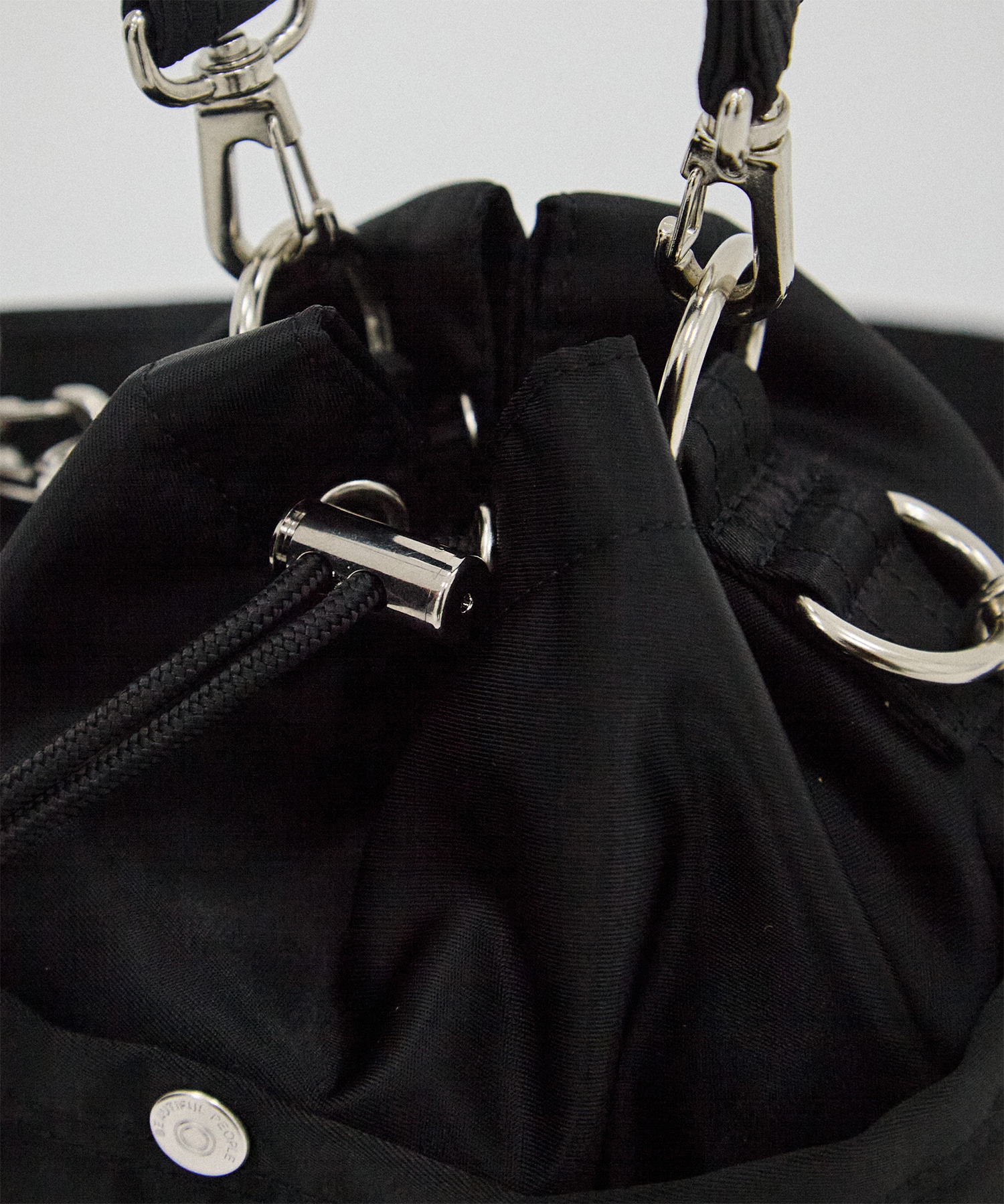 別注nylon drawstring mini bag beautiful people