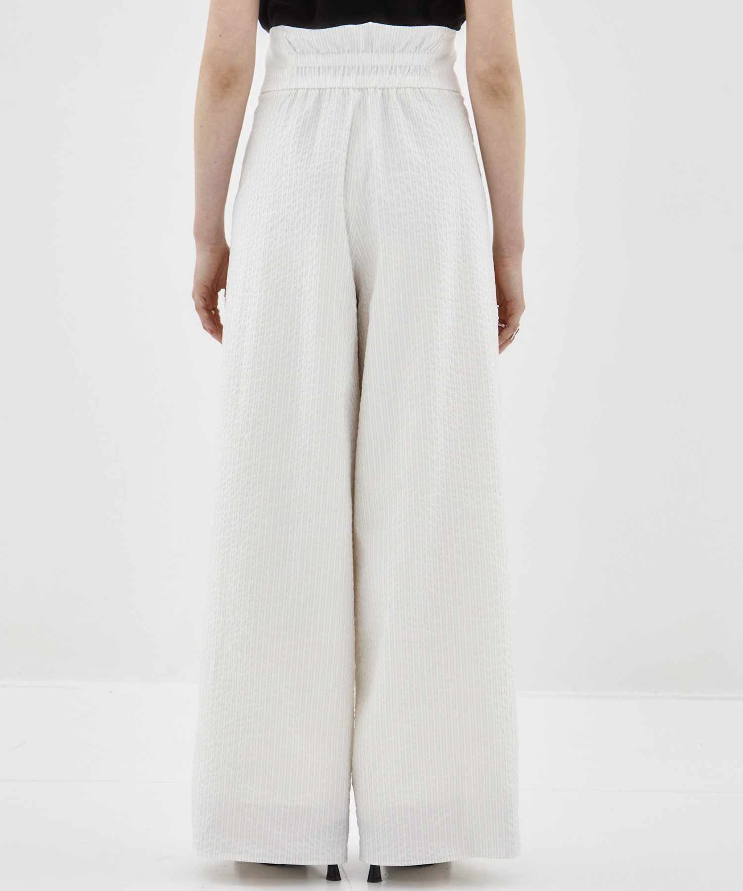 Seersucker Flare Pants STUDIOUS