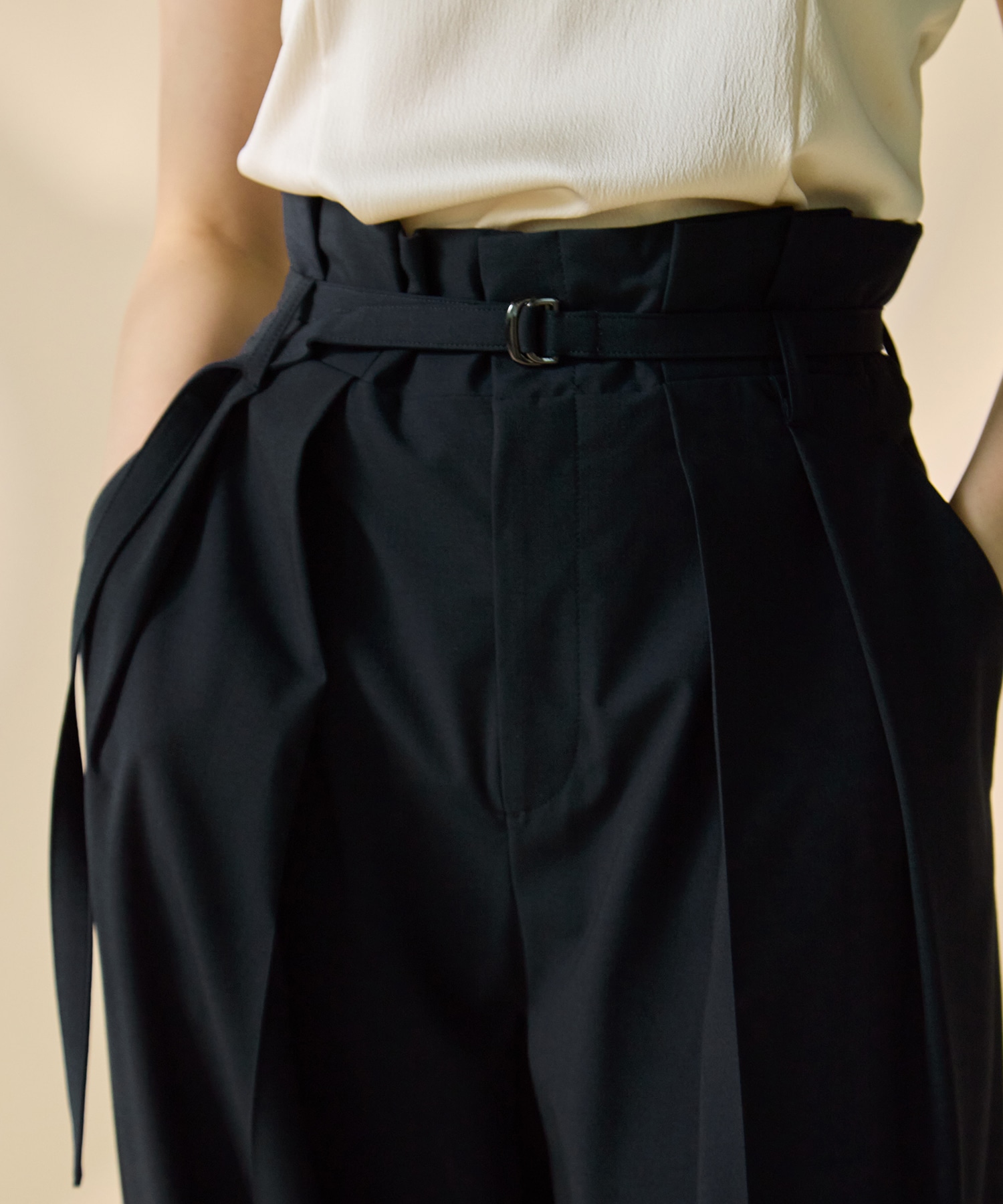 Belted High Waist Trousers STUDIOUS
