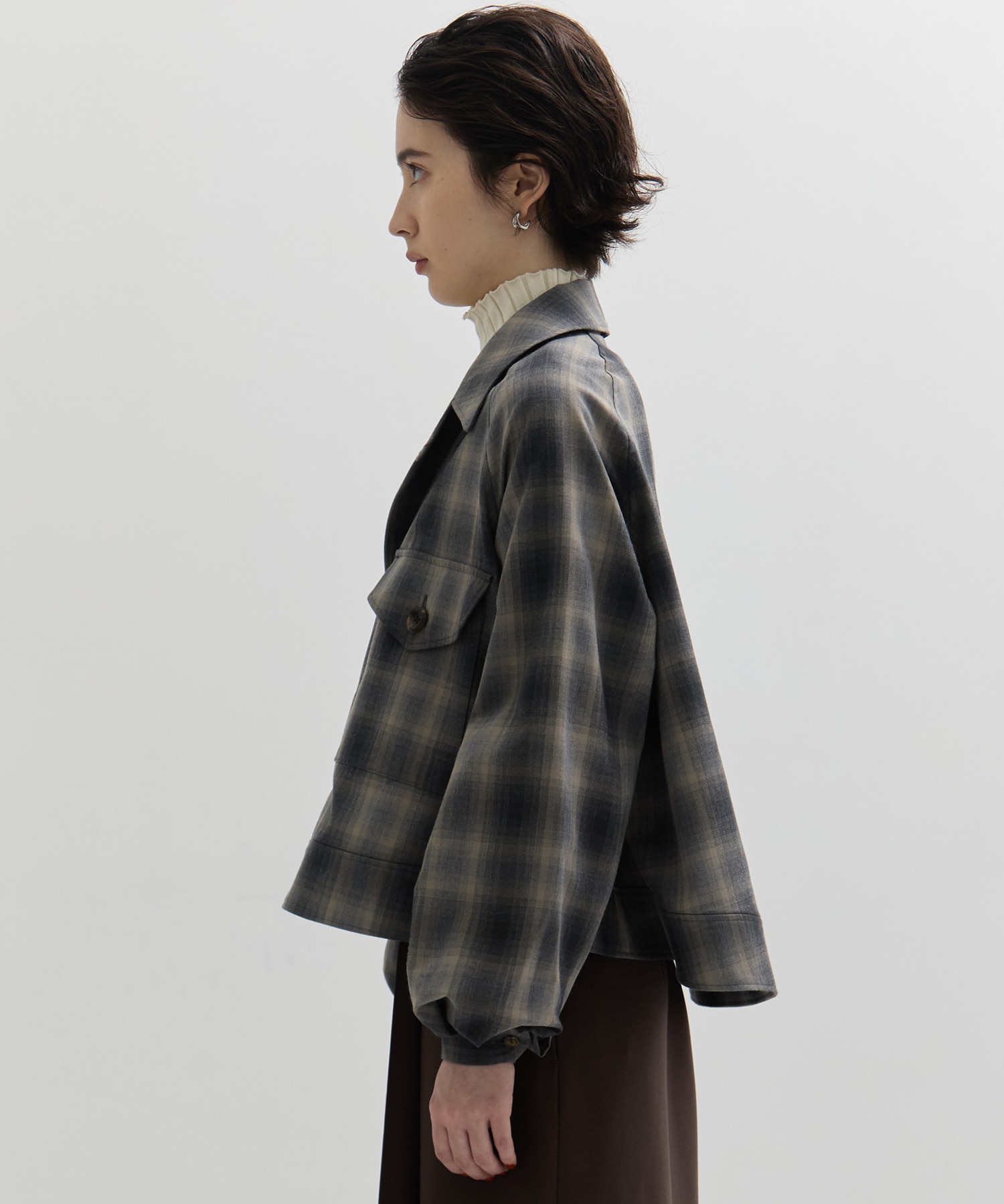 RERACS A-LINE CPO BLOUSE　CHECK THE RERACS