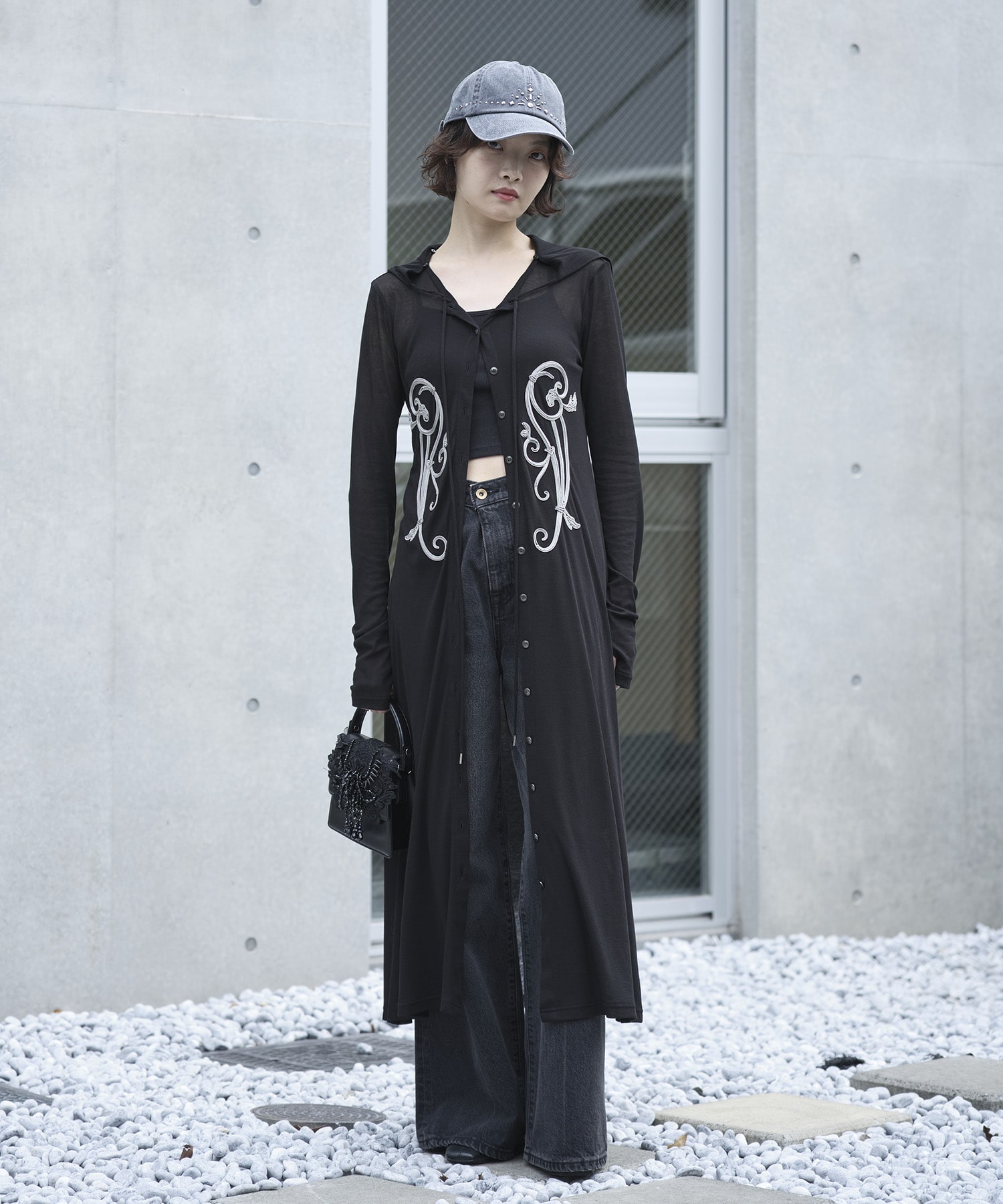 別注 iron embroidery cotton sheer onpiec tanakadaisuke