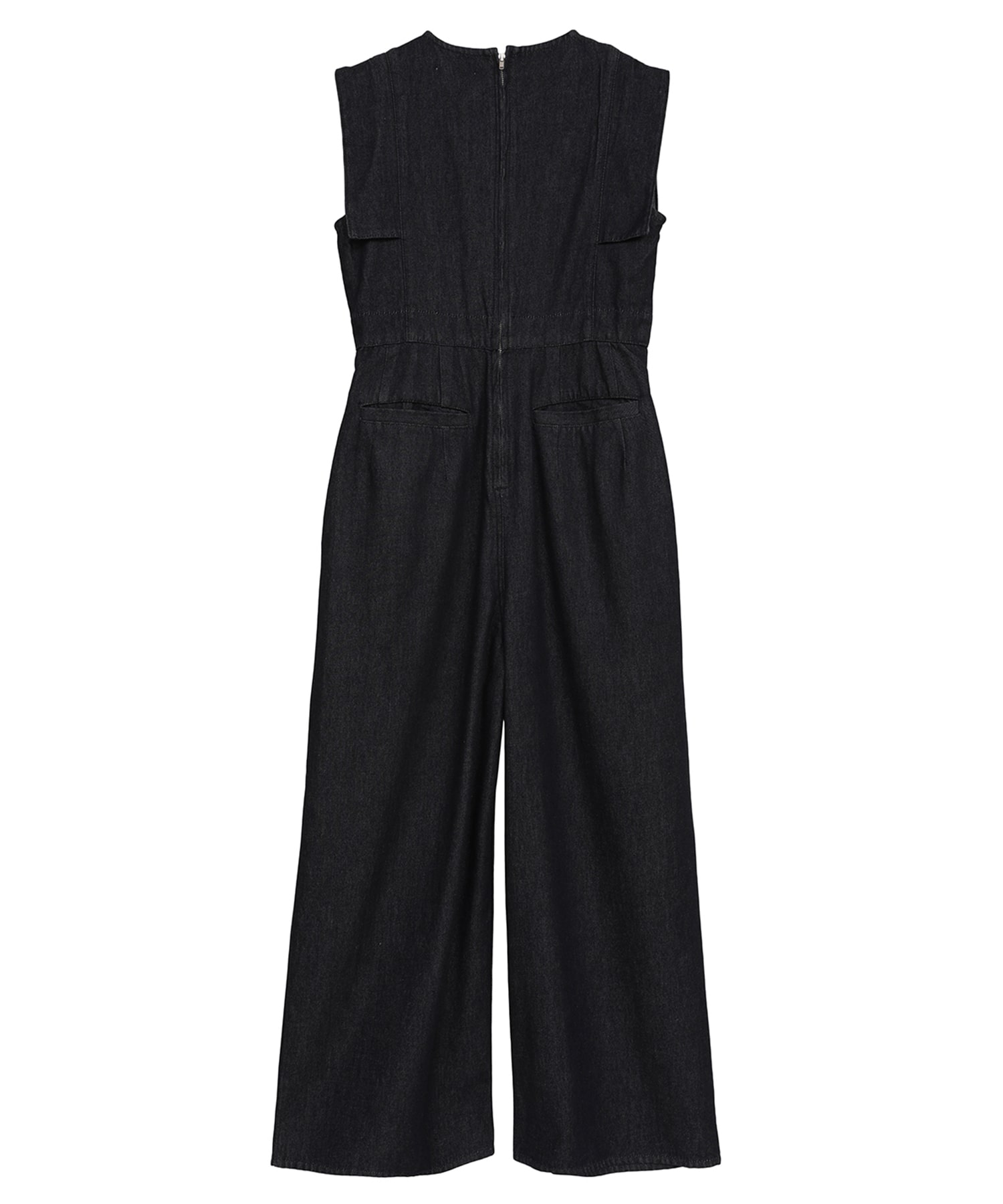 SQUARE SLEEVE DENIM ALL IN ONE CLANE