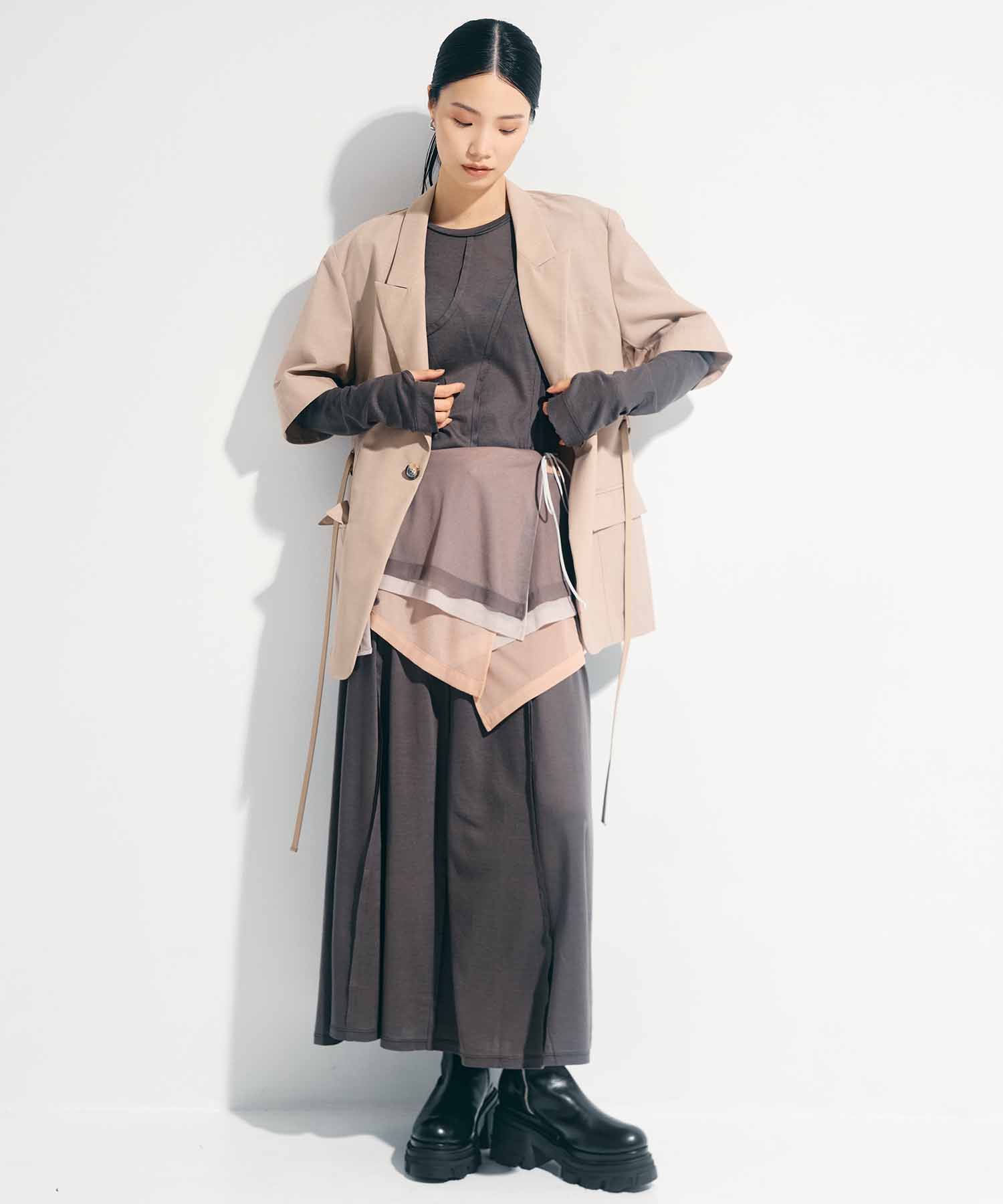 3way Camisole & Sheer Long T STUDIOUS