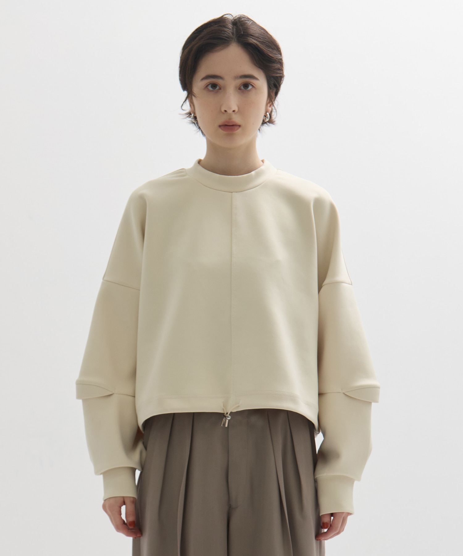 Draw Cord Cropped T UJOH