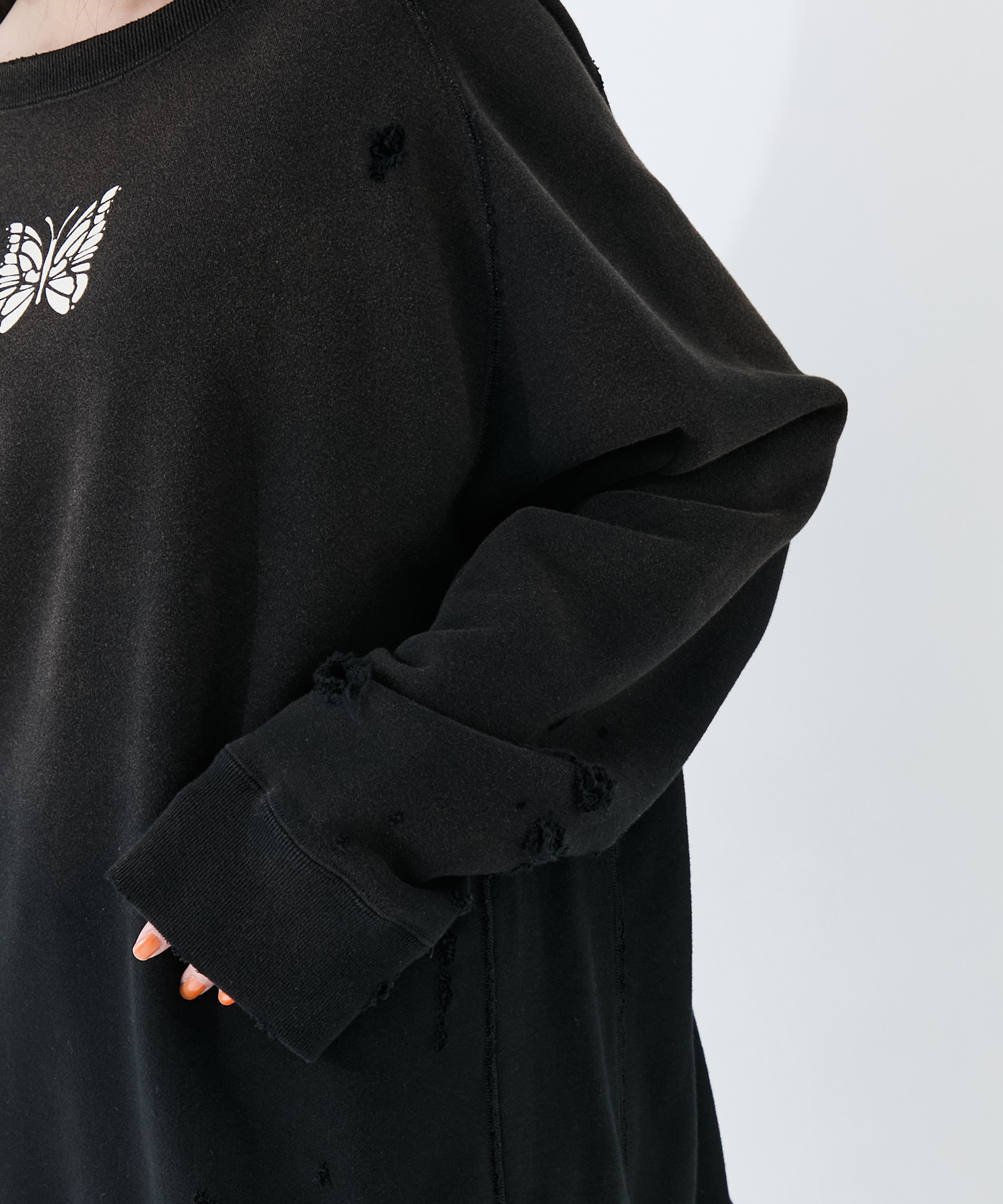 Deconstructed Sweat Shirt  Cotton French Terry Needles