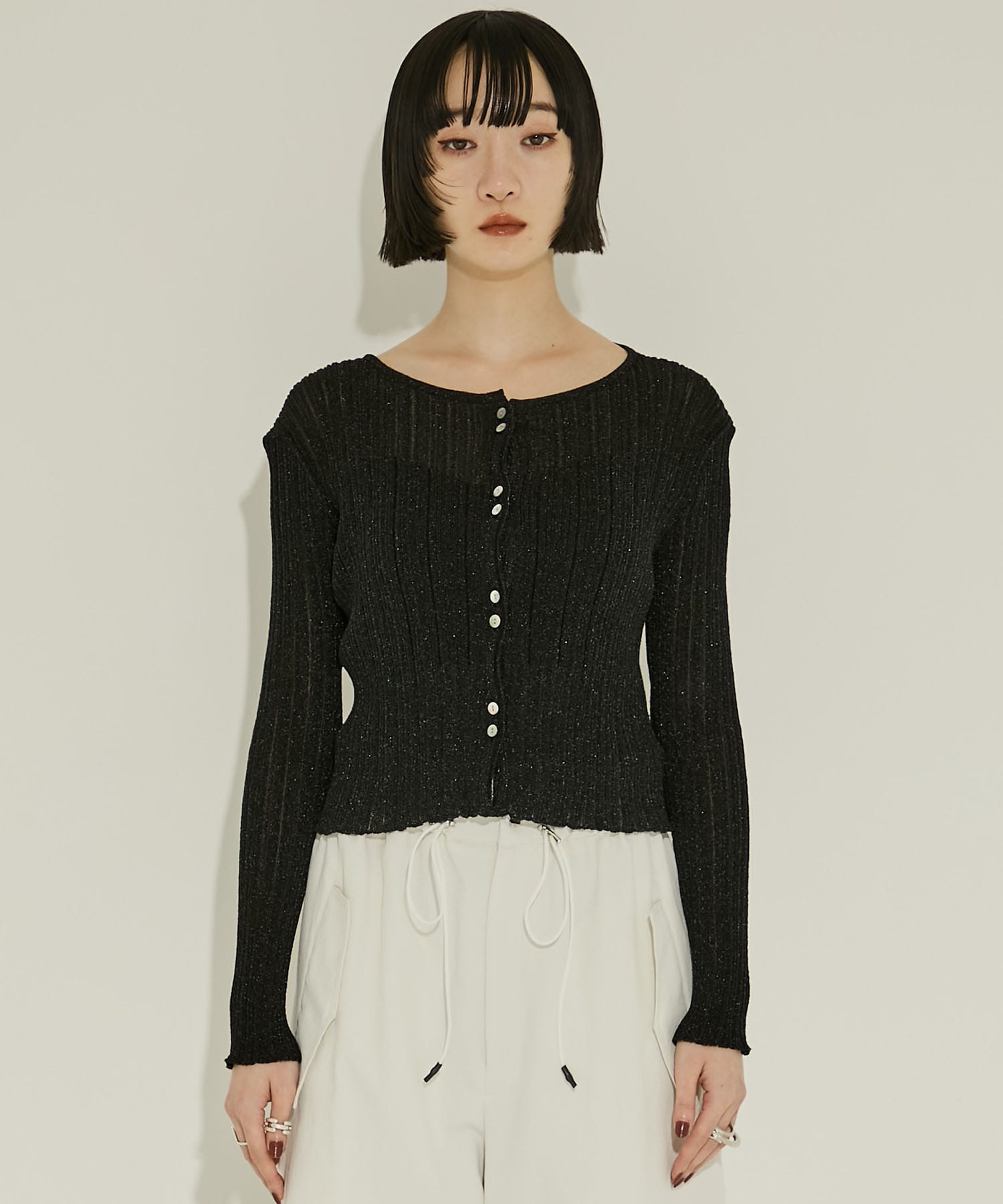 SHEER RANDOM LIB KNIT STUDIOUS