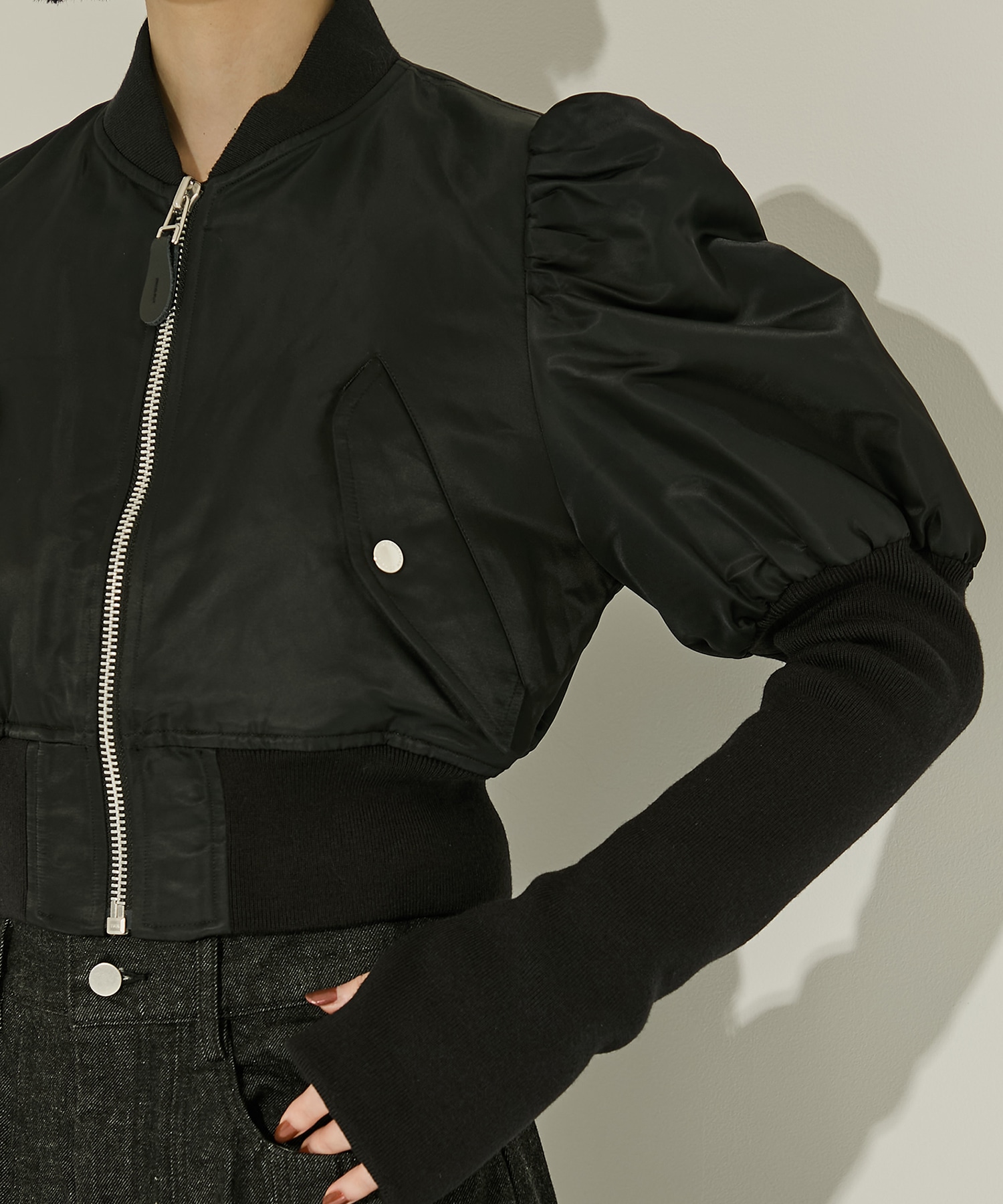 NYLON BOLERO BOMBER JACKET JOHN LAWRENCE SULLIVAN
