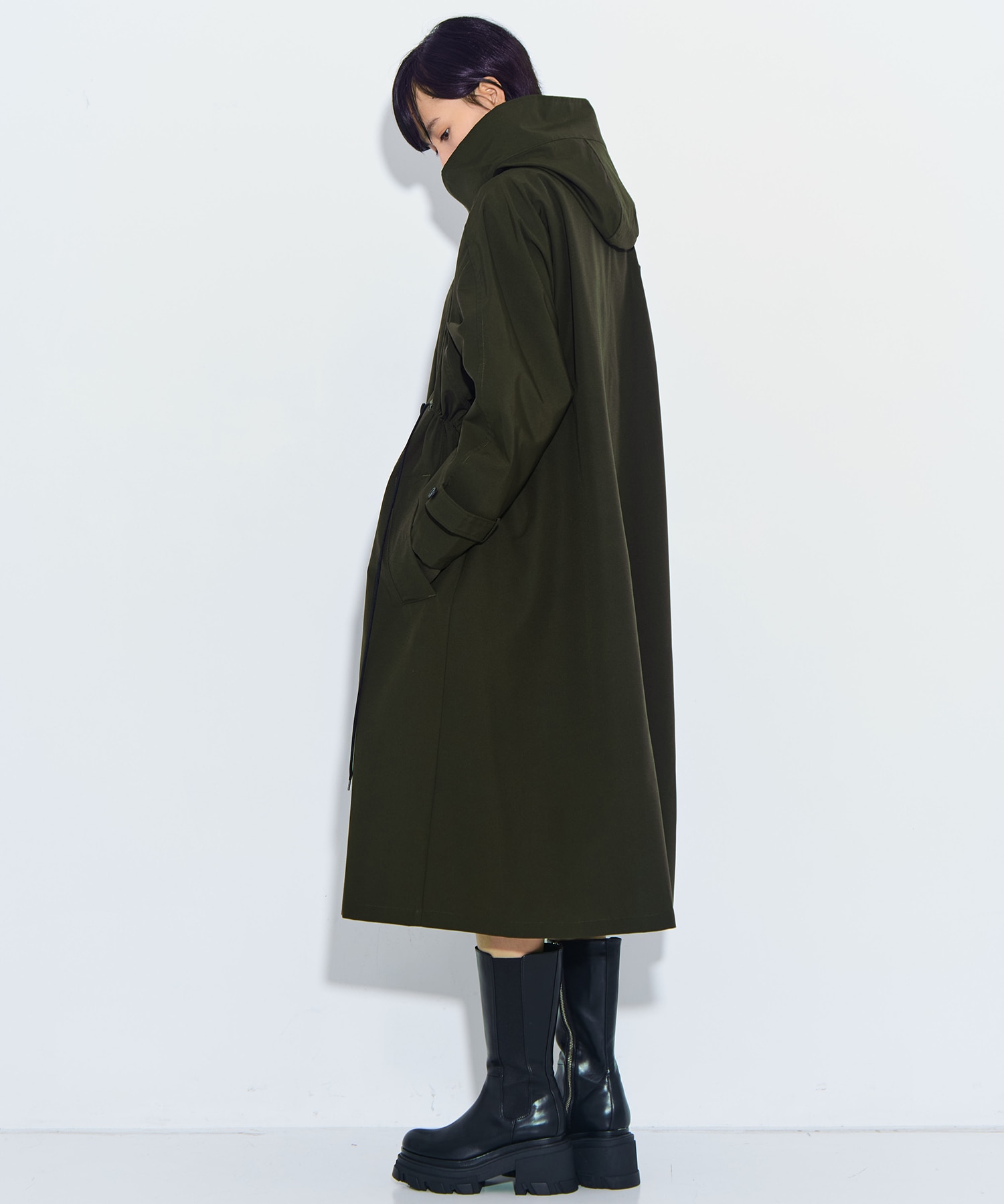 リサイクルシェルタフタ　トレンチコート VACHEMENT