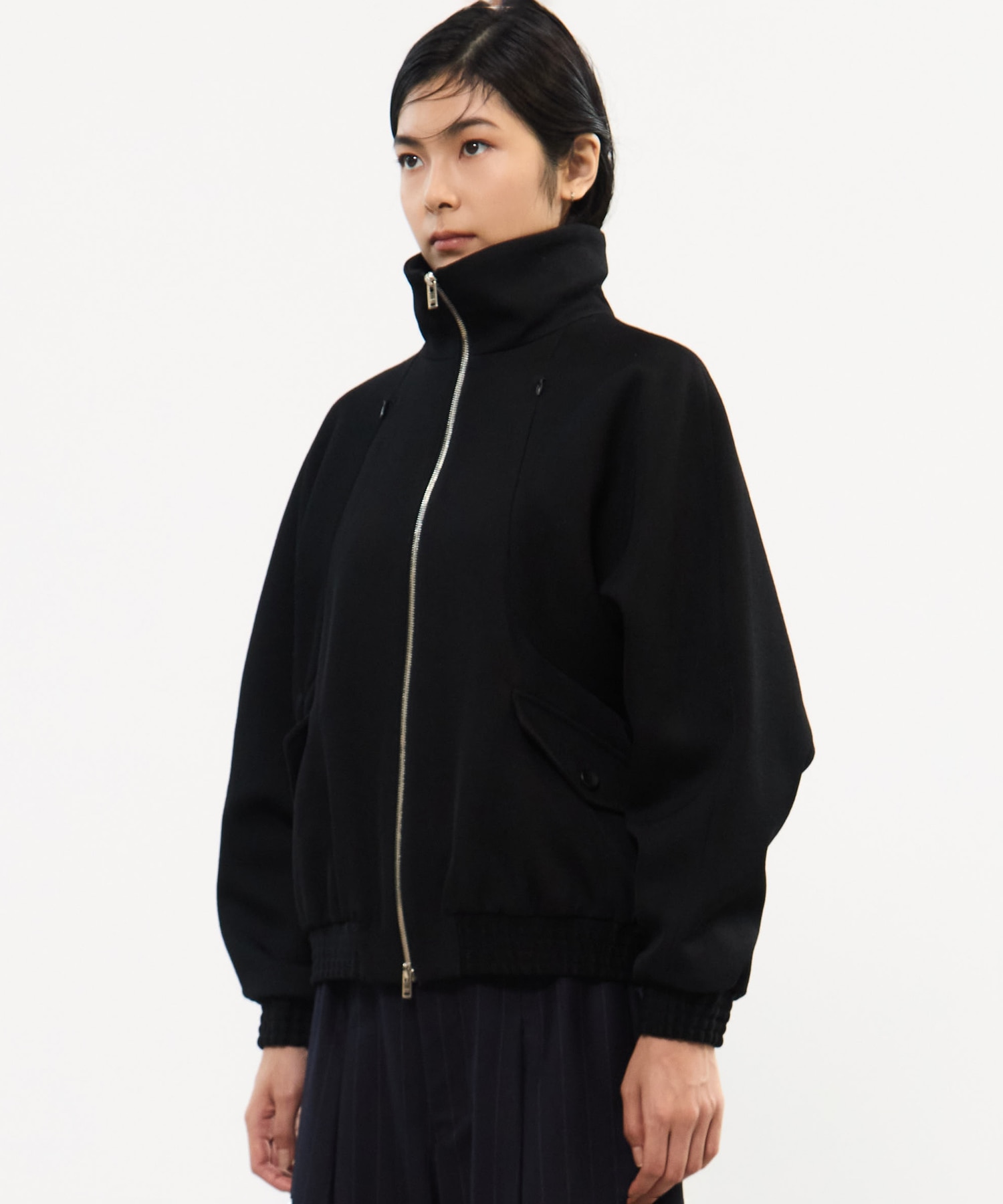 CAVARLY TWILL ZIP BLOUSON CINOH