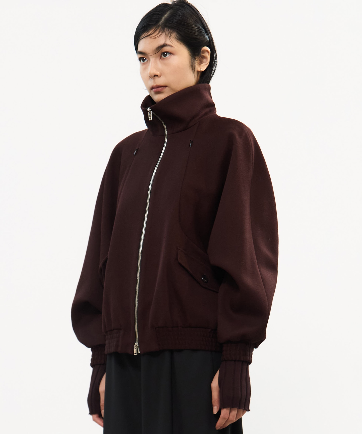 CAVARLY TWILL ZIP BLOUSON CINOH