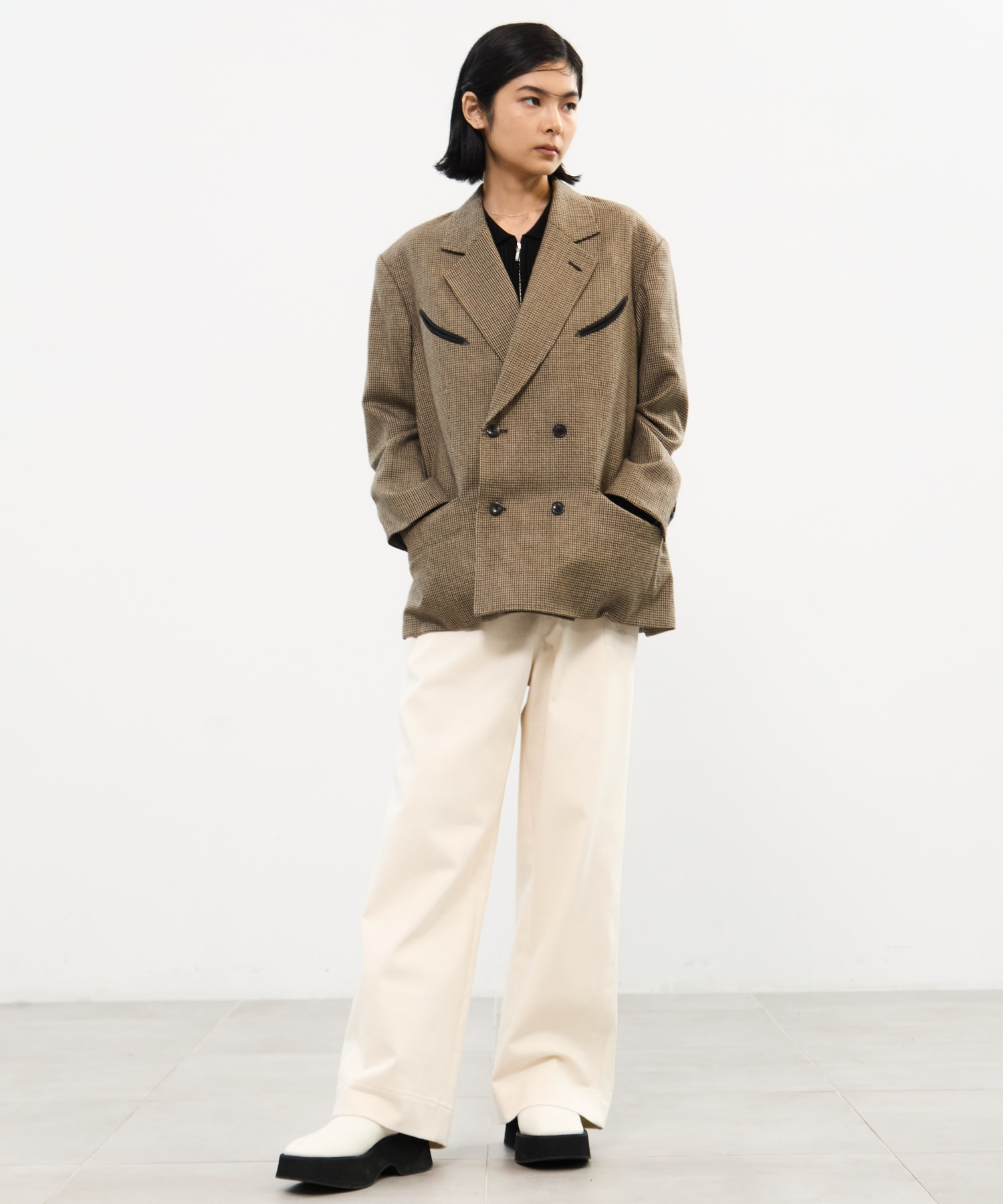 Wool check jacket TOGA