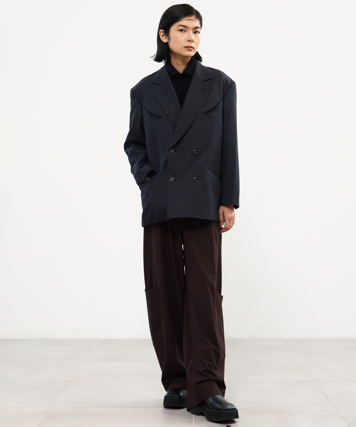 Wool check jacket TOGA