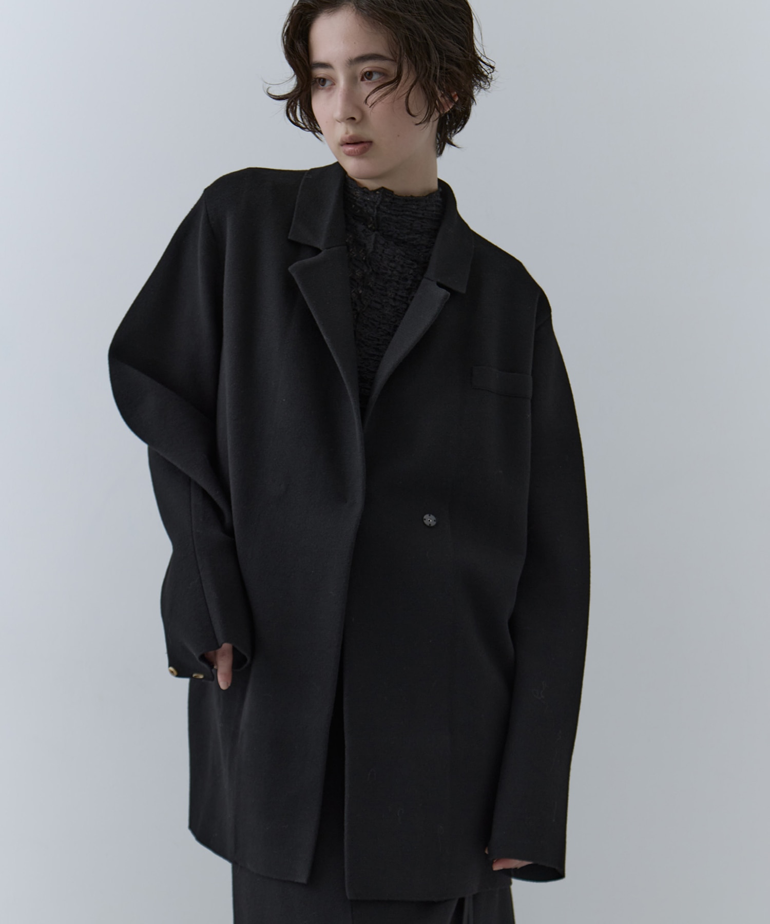 UND JACKET WINDING SKIRT KNIT SET DRESS AMERI