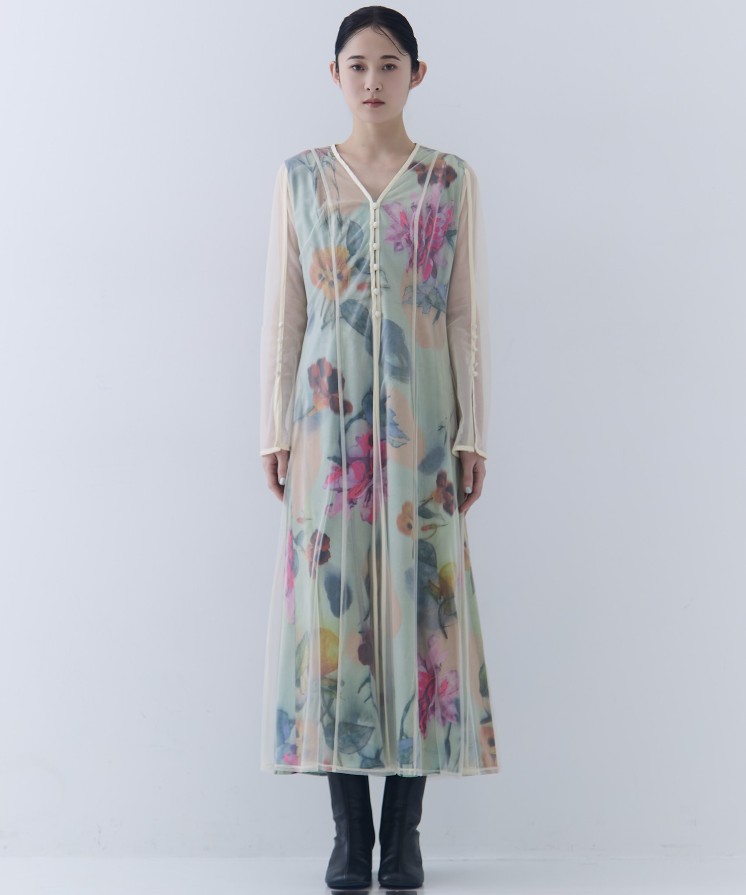 UND GRACE CHIFFON VEIL DRESS AMERI