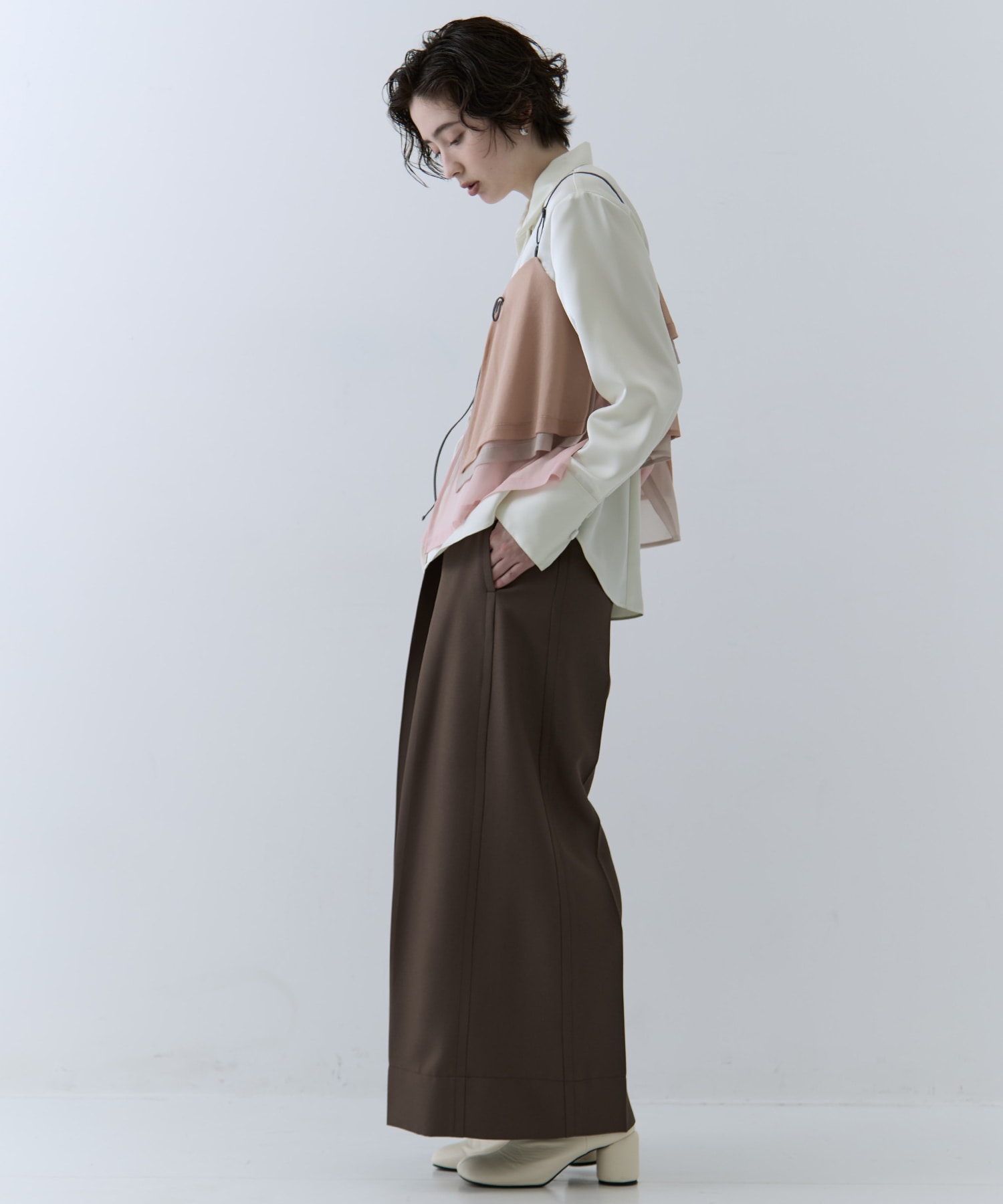 3way Camisole & Cashmere Long T STUDIOUS