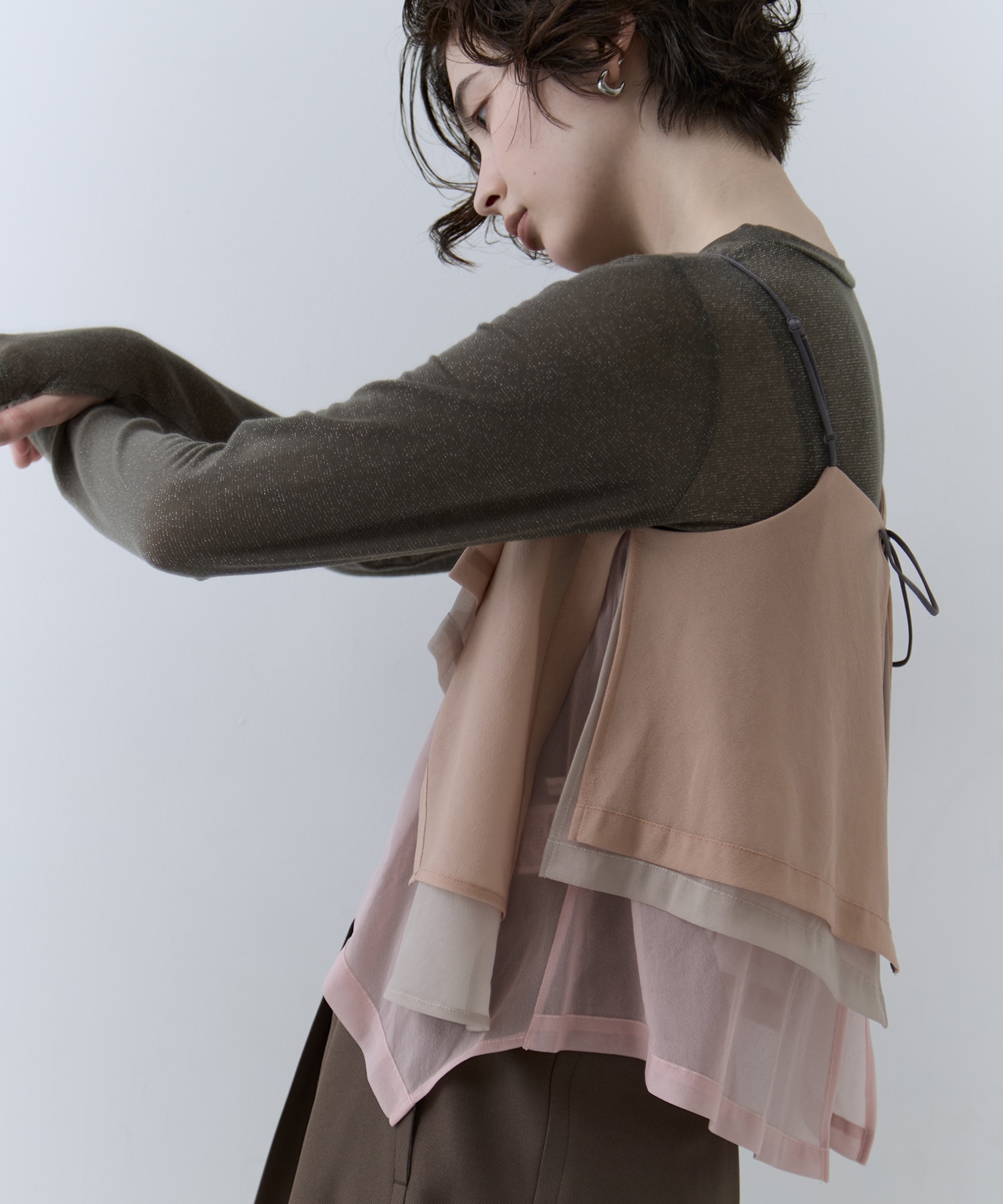 3way Camisole & Cashmere Long T STUDIOUS