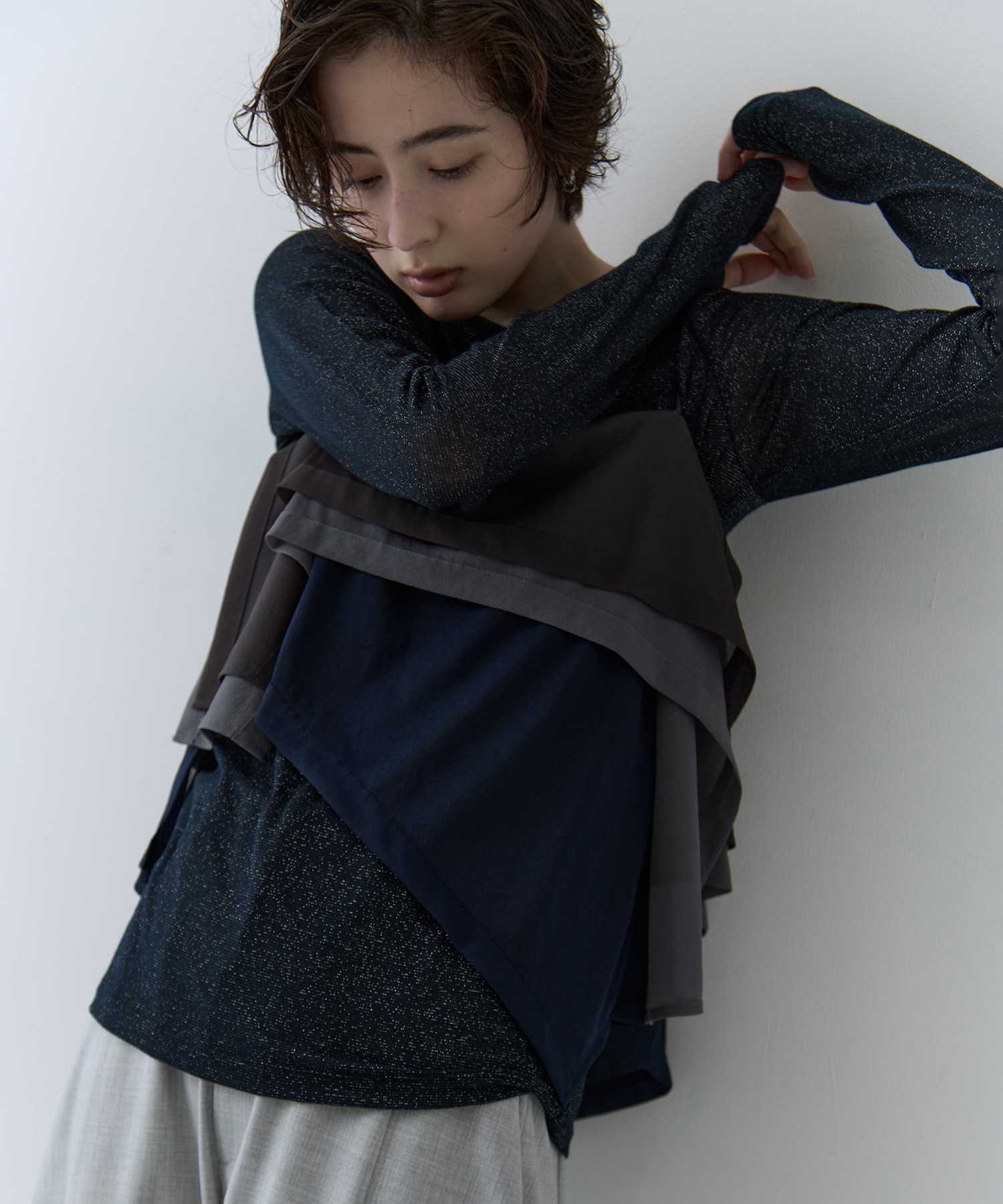 3way Camisole & Cashmere Long T STUDIOUS