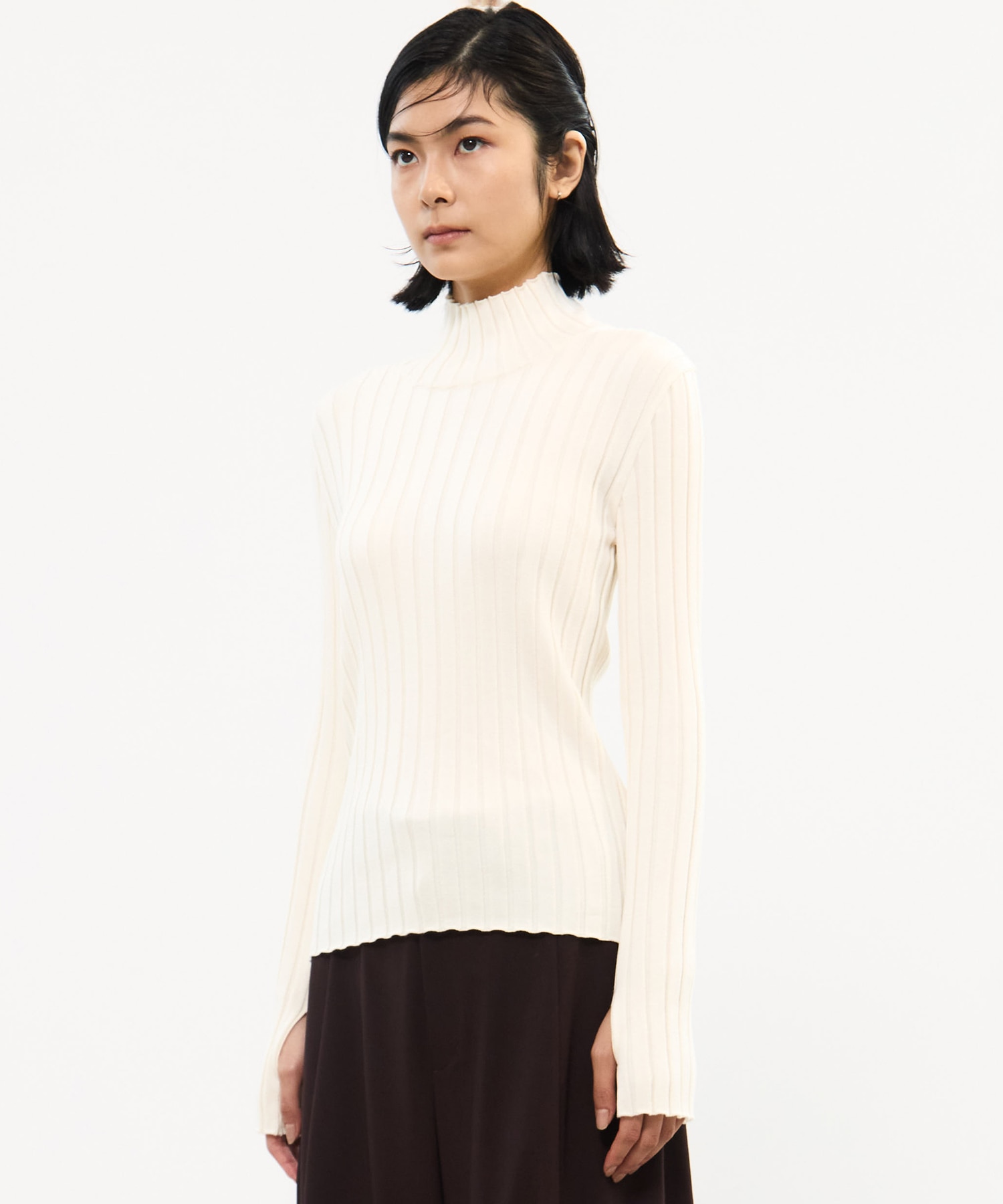 Silk Viscorse Wide Rib KT STUDIOUS