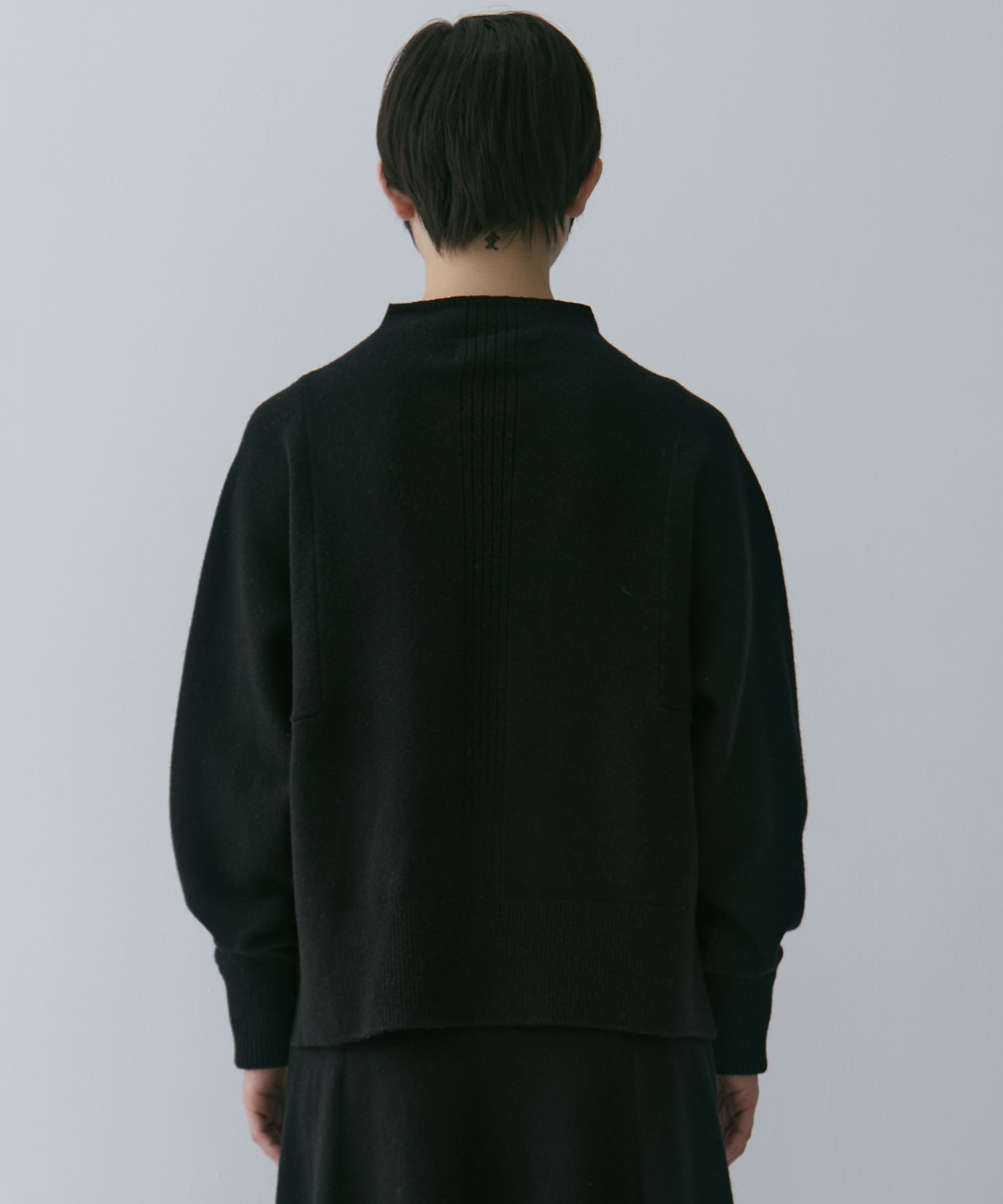 別注 CASHMERE BOAT NECK KNIT WRAPINKNOT