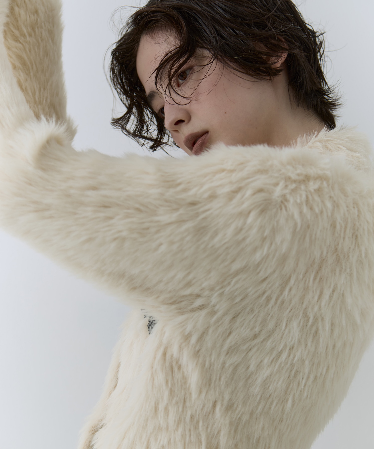 別注 シャギービジューカーディガン FETICO