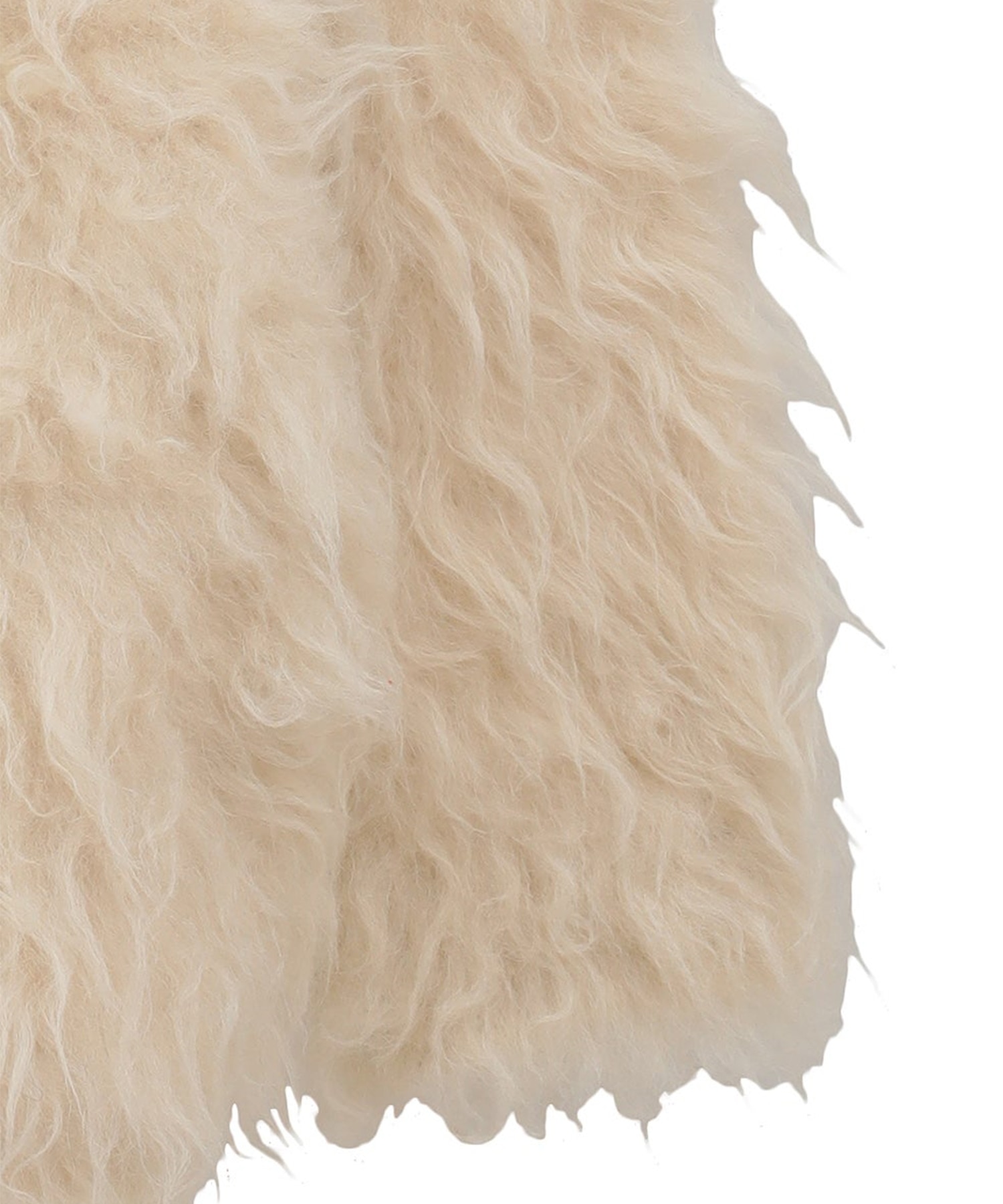 BI COLOR SHAGGY KNIT CARDIGAN CLANE