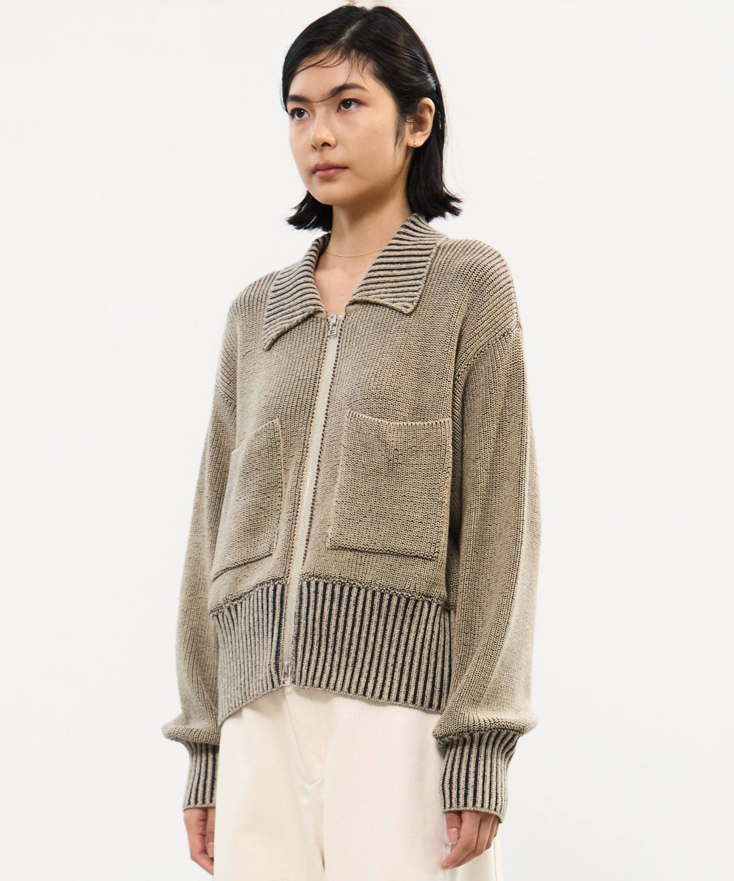 別注 ZIP CROPPED TOPS WRAPINKNOT