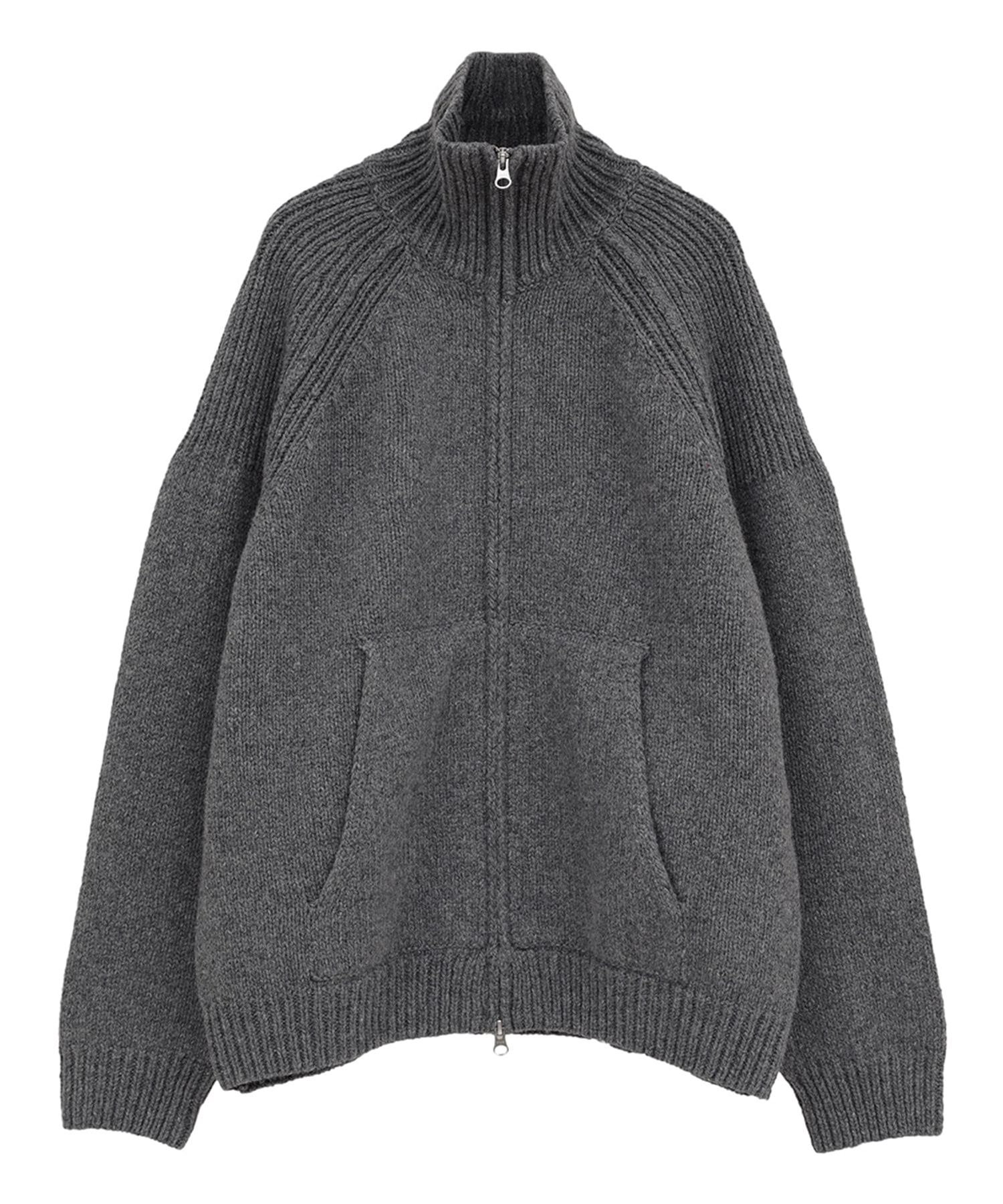 POCKET ZIP KNIT TOPS CLANE