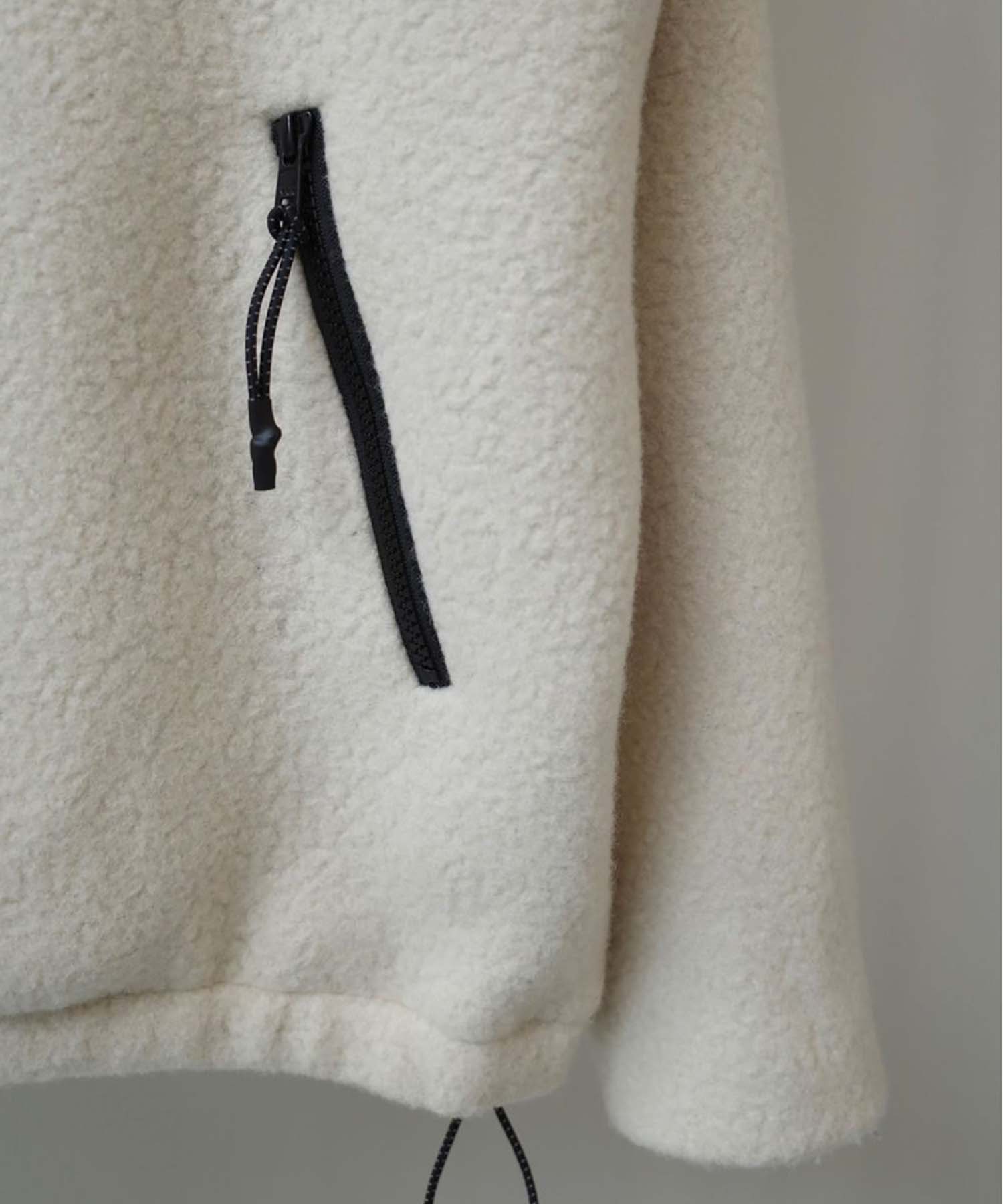 Wool Boa Zip Jacket TODAYFUL