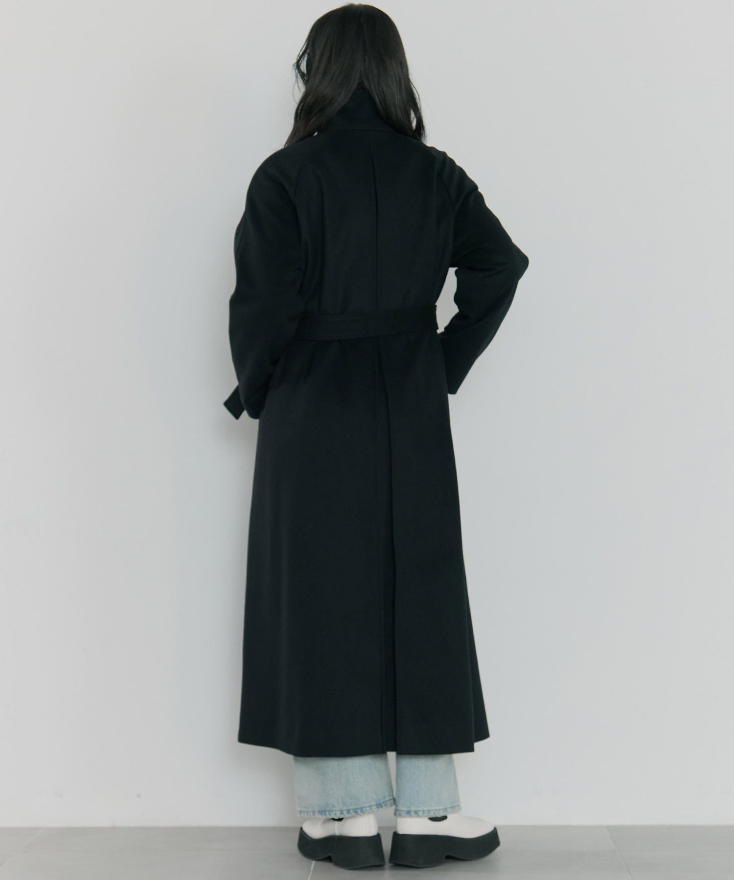 別注スタンドカラーロングコート Dessin de mode