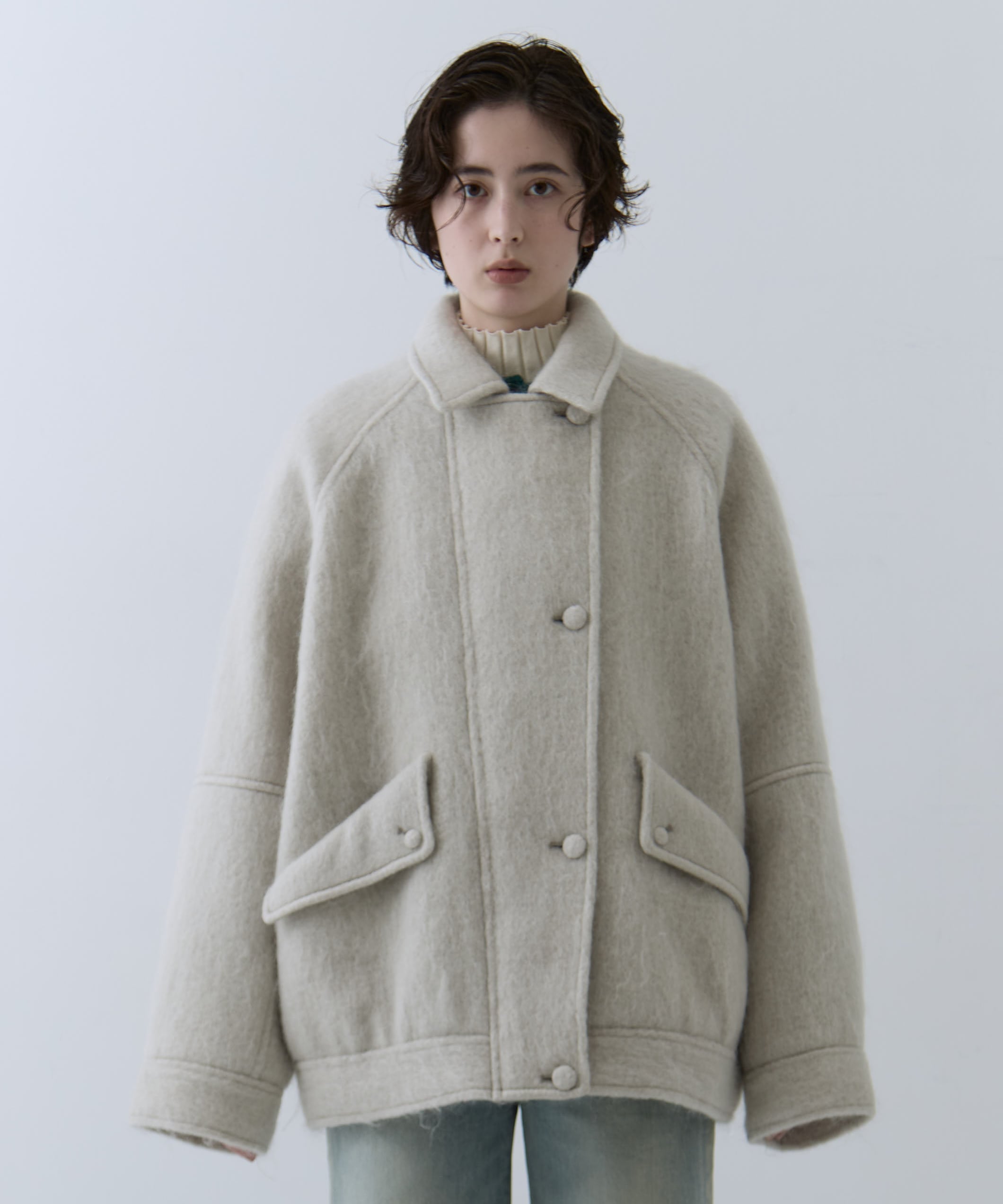 UND MOHAIR SHAGGY FLIGHT JACKET AMERI