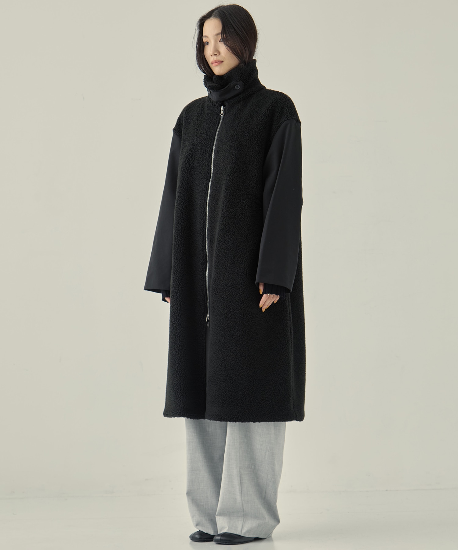 リサイクルシェルタフタ×ボア(ロング) VACHEMENT