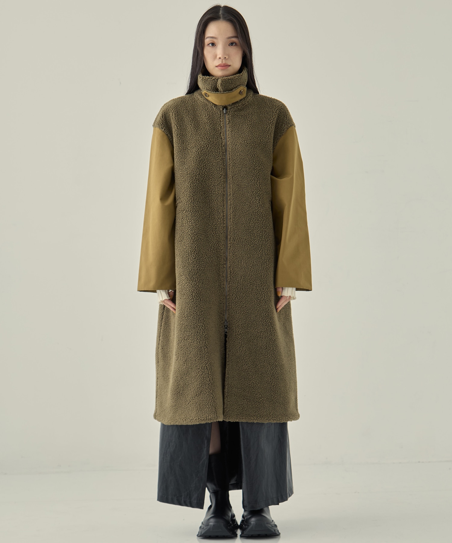 リサイクルシェルタフタ×ボア(ロング) VACHEMENT