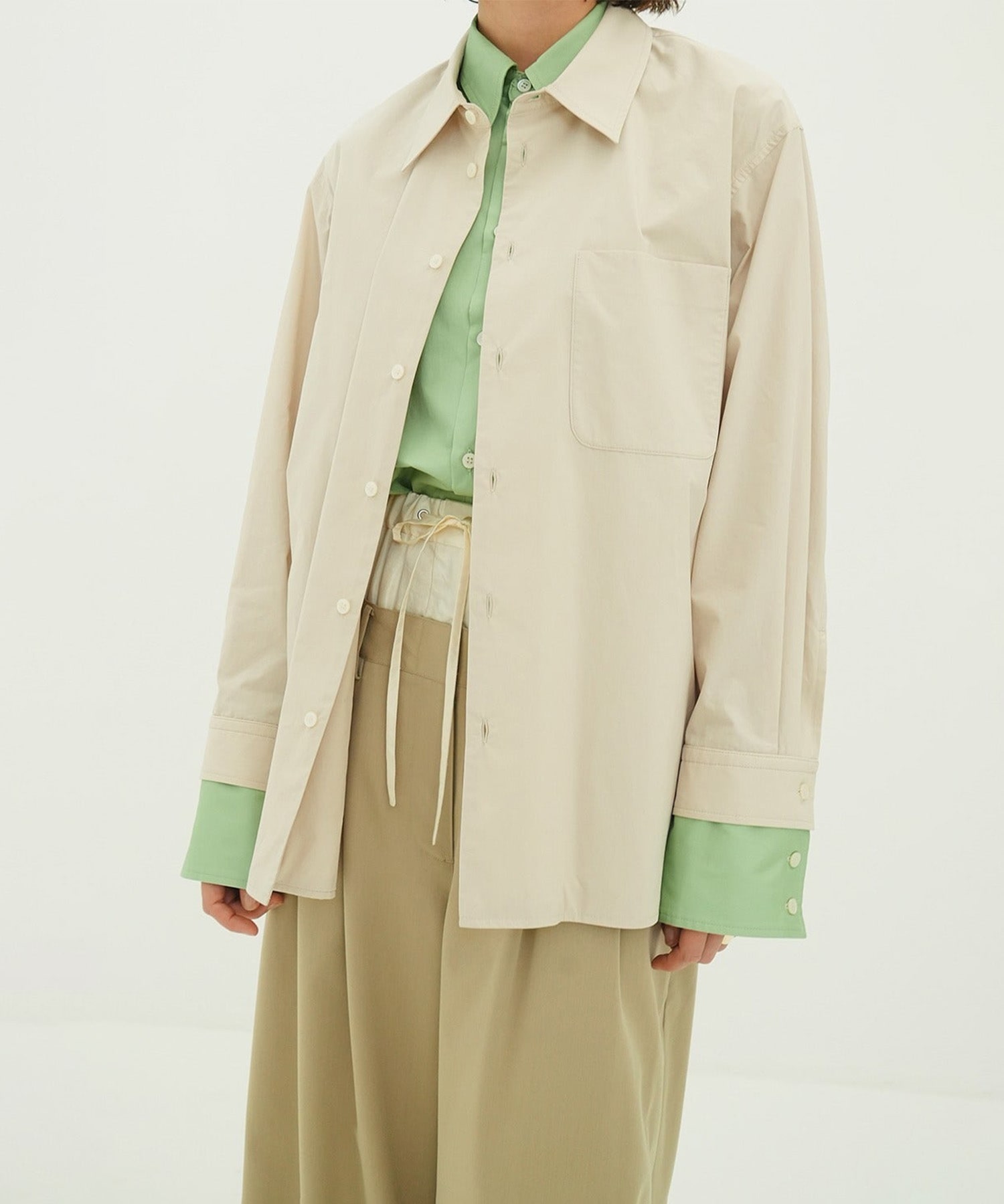 TWO TONE LAYERED SHIRTS CLANE