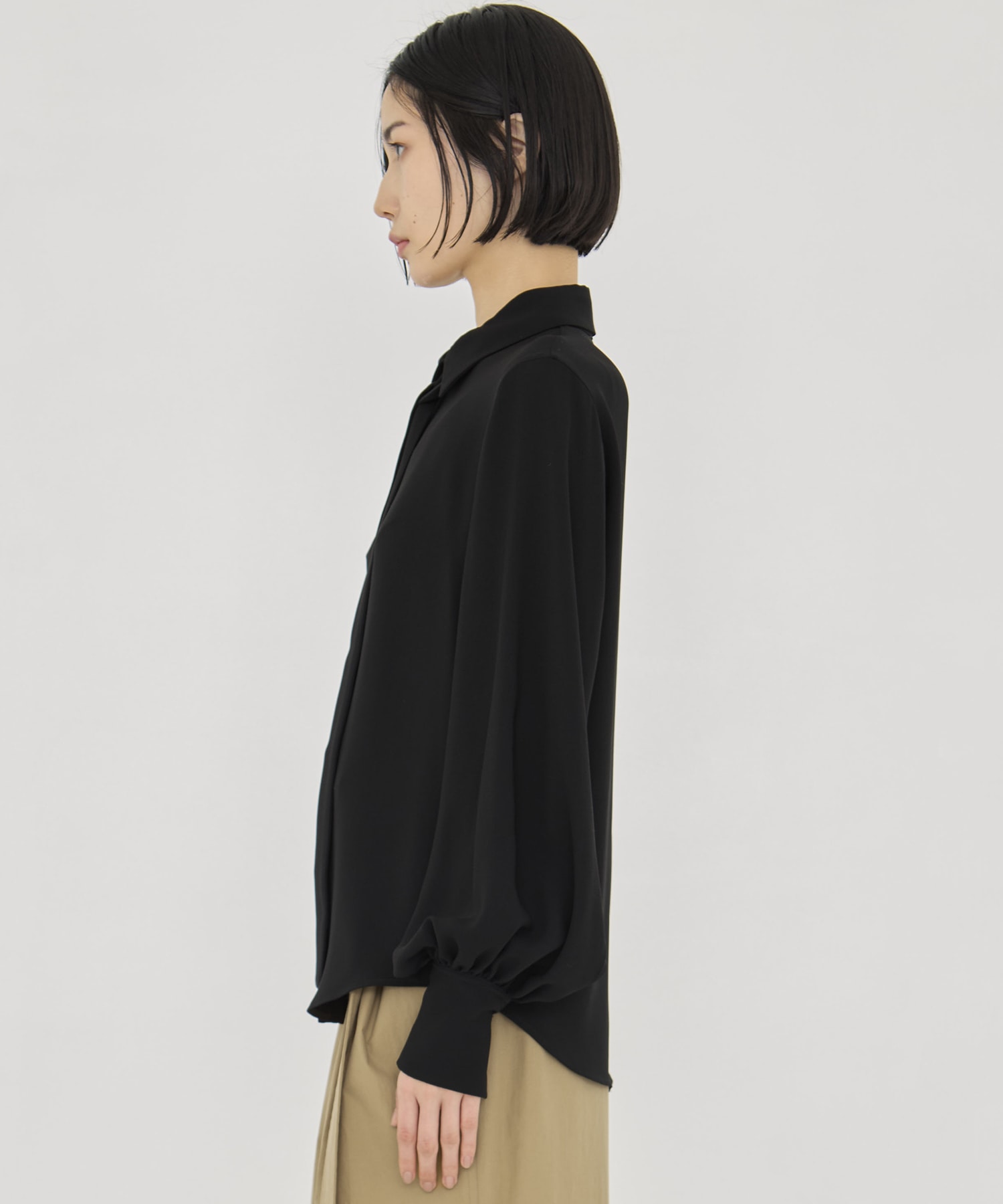 BLACK FORMAL BOWTIE SHIRT CINOH