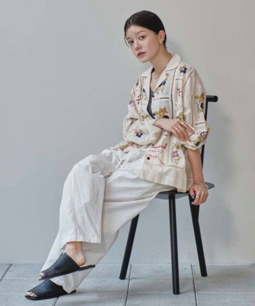 Embroidery Patchwork Shirts TODAYFUL