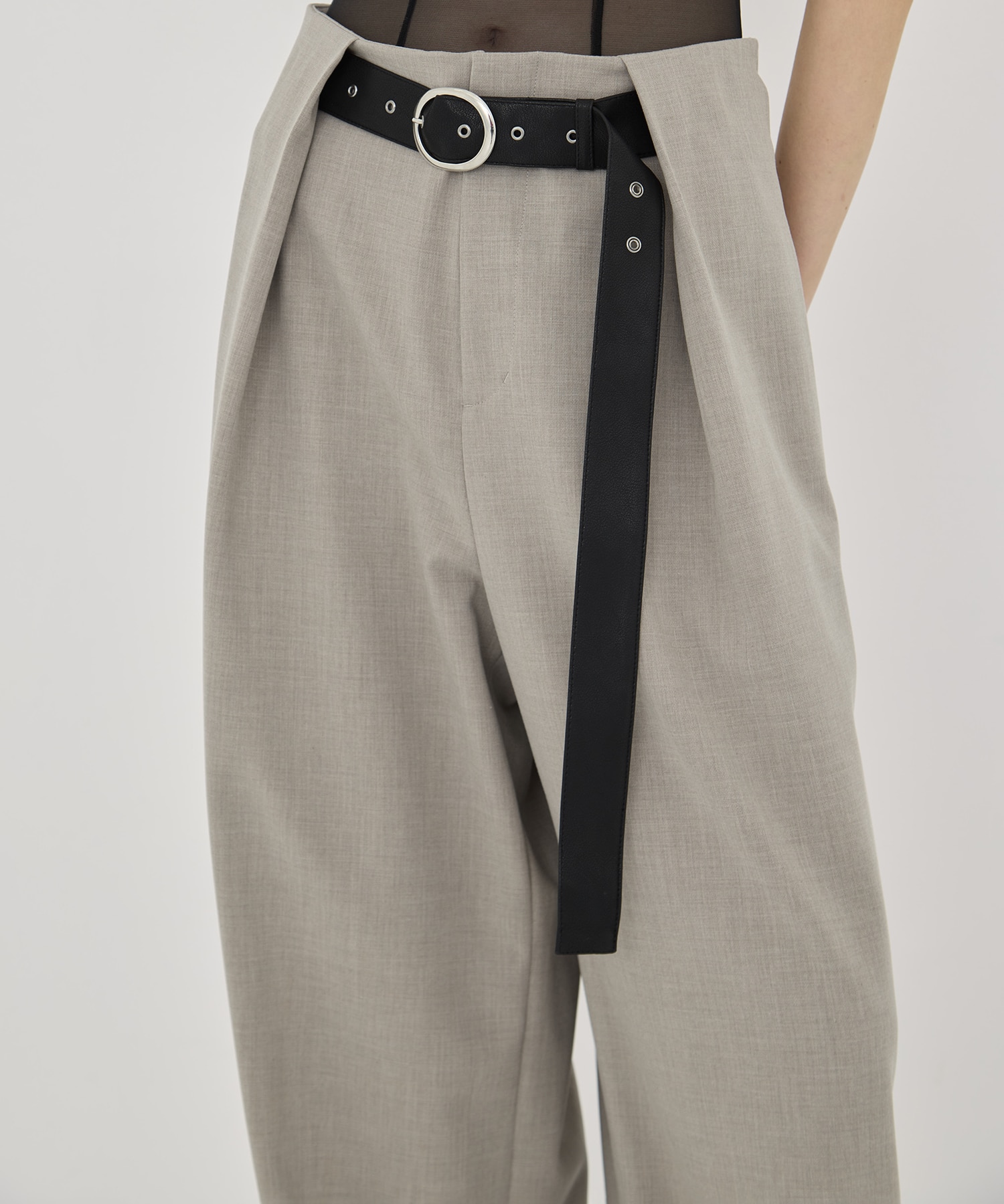 Belted Stretch Trousers STUDIOUS