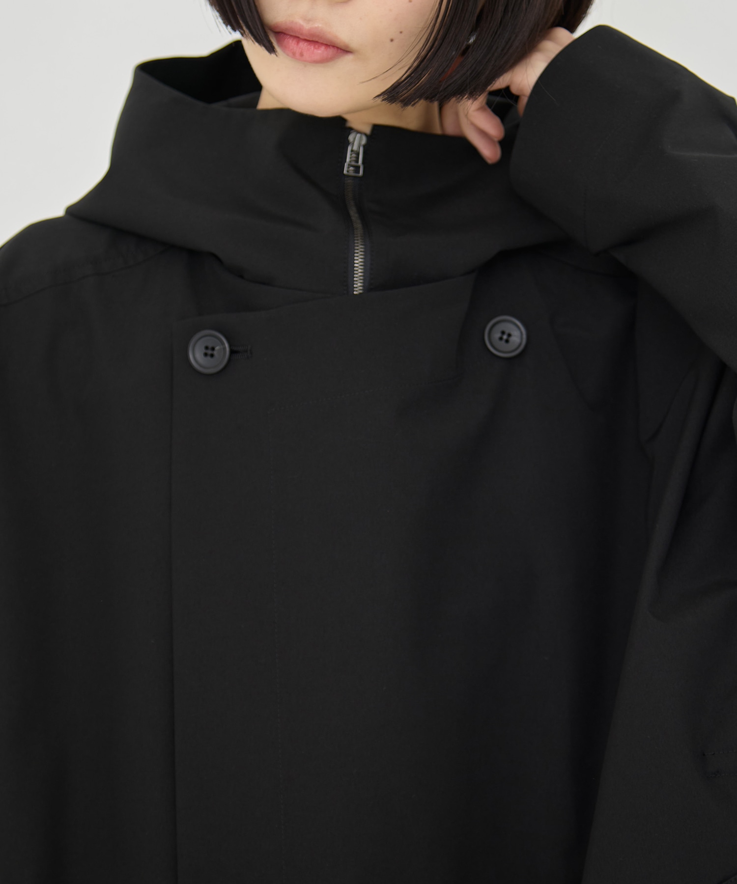 リサイクルナイロンタスランレイヤードブルゾン VACHEMENT