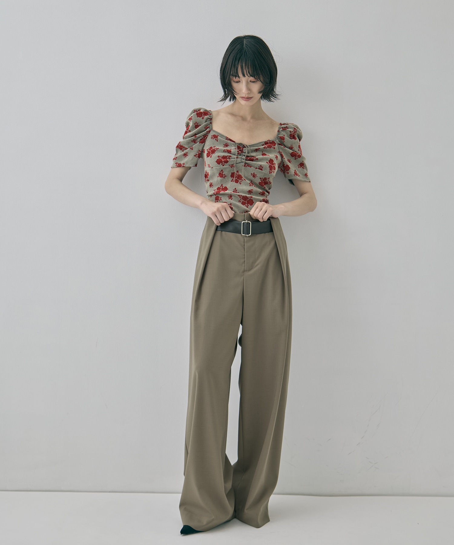 別注 VELOUR ROSE TEE FETICO