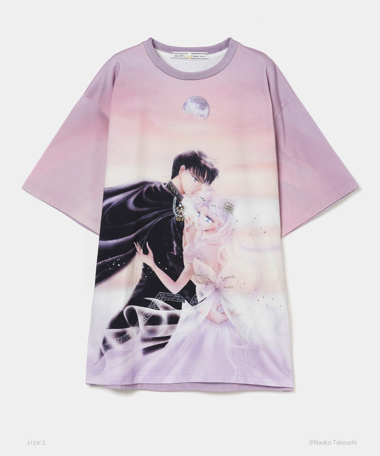 Princess Serenity & Prince Endymion bijou T-shirt　L tanakadaisuke
