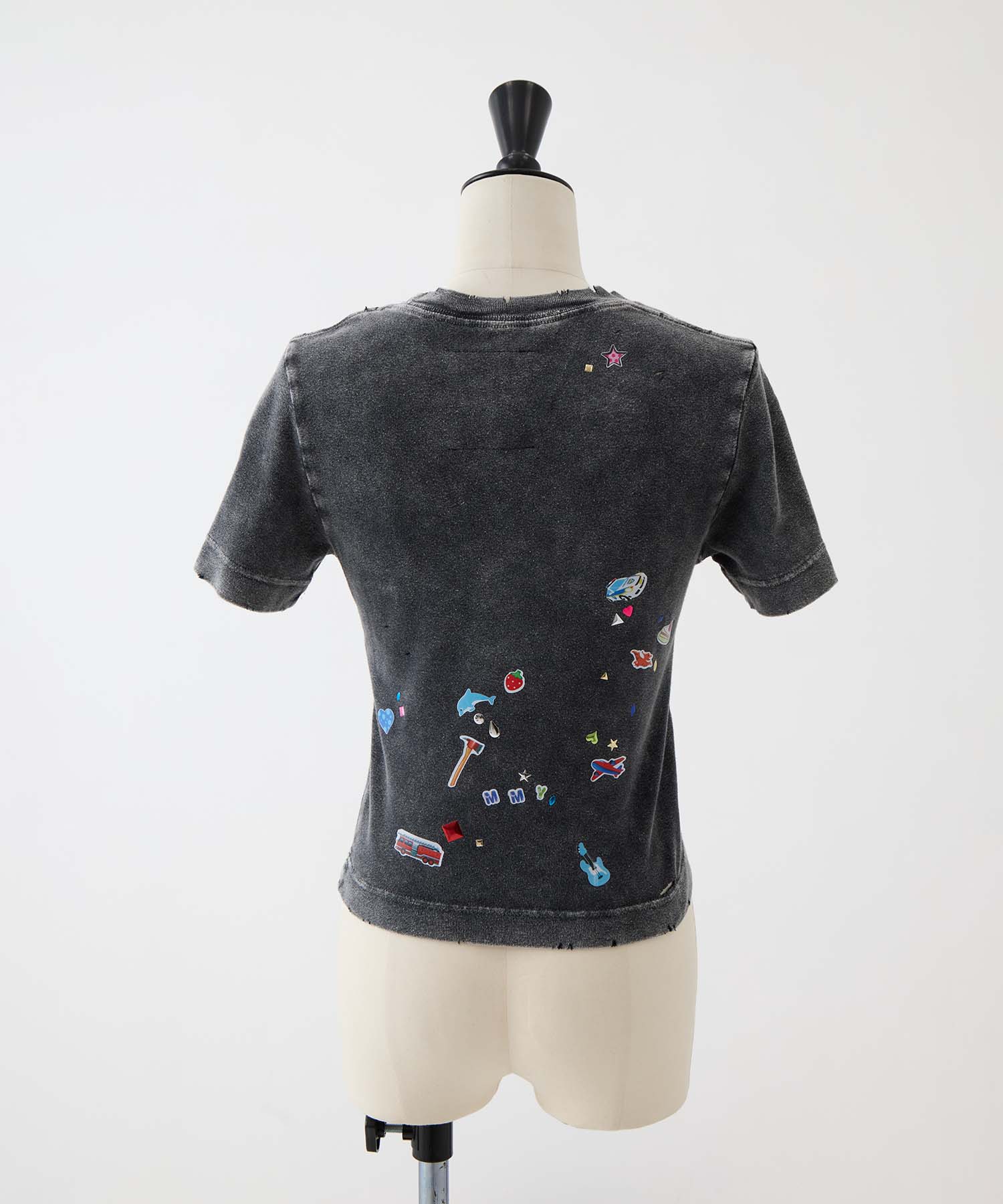 BLEACHED KIDS STICKER MINI TEE Maison MIHARA YASUHIRO